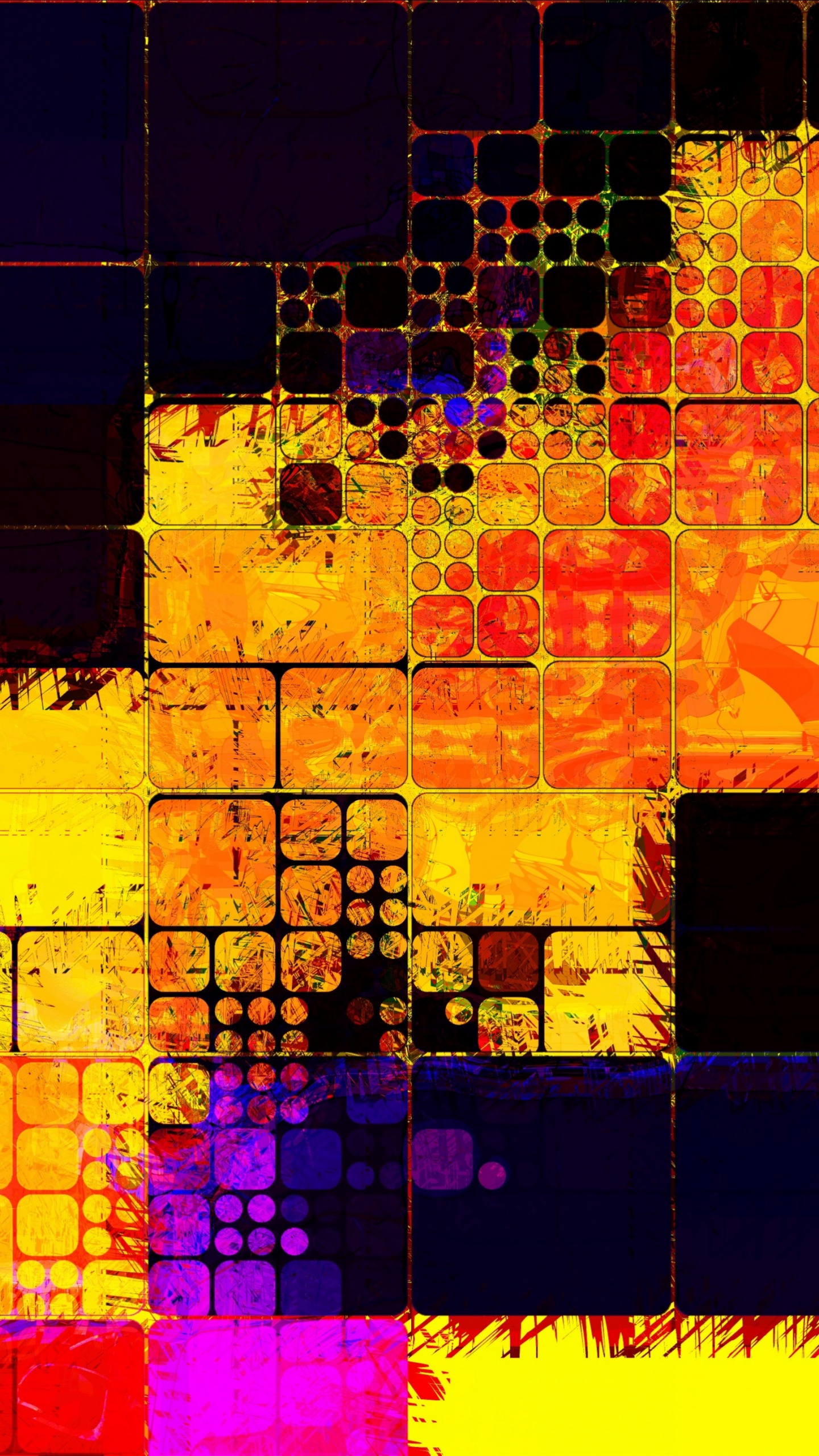 Обои Апельсин, красный цвет, красочность, желтый, свет в разрешении 1440x2560