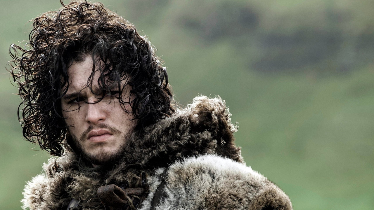 Обои Джон Сноу, Игра престолов, Кит Харингтон, Игра Престолов - 8 сезон, Псовые в разрешении 1280x720