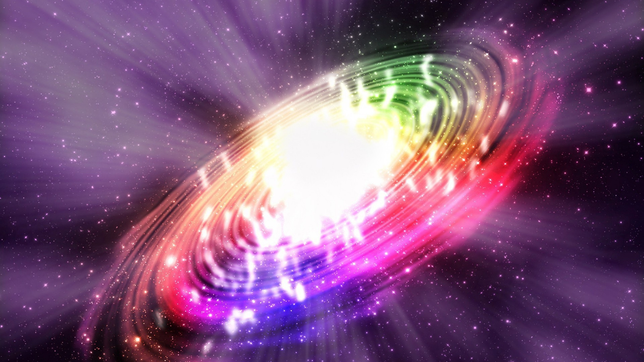 Обои пурпур, космическое пространство, космос, Галактика, фрактальное искусство в разрешении 1280x720