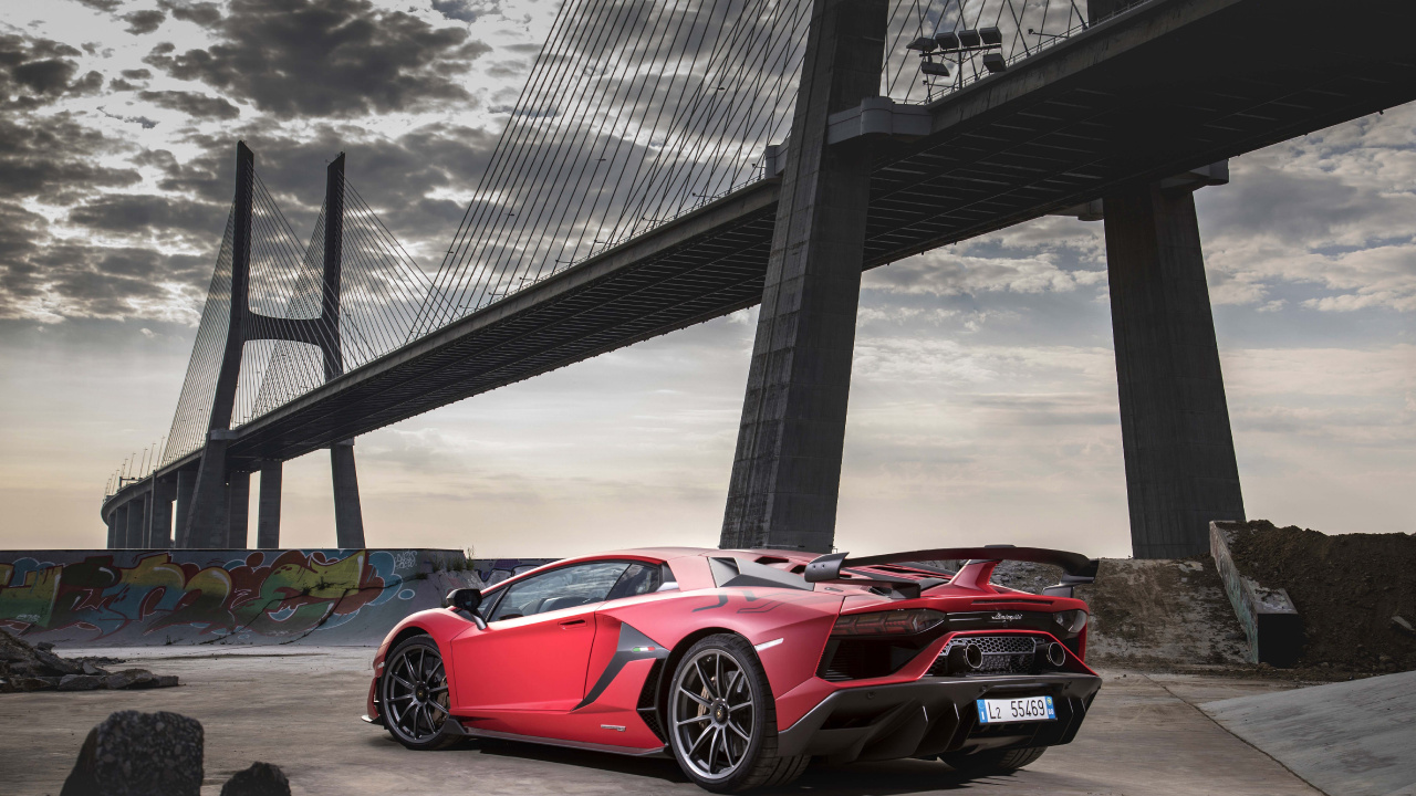 Обои 2017 Ламборгини авентадор, суперкар, обод, спорткар, Ламборджини в разрешении 1280x720