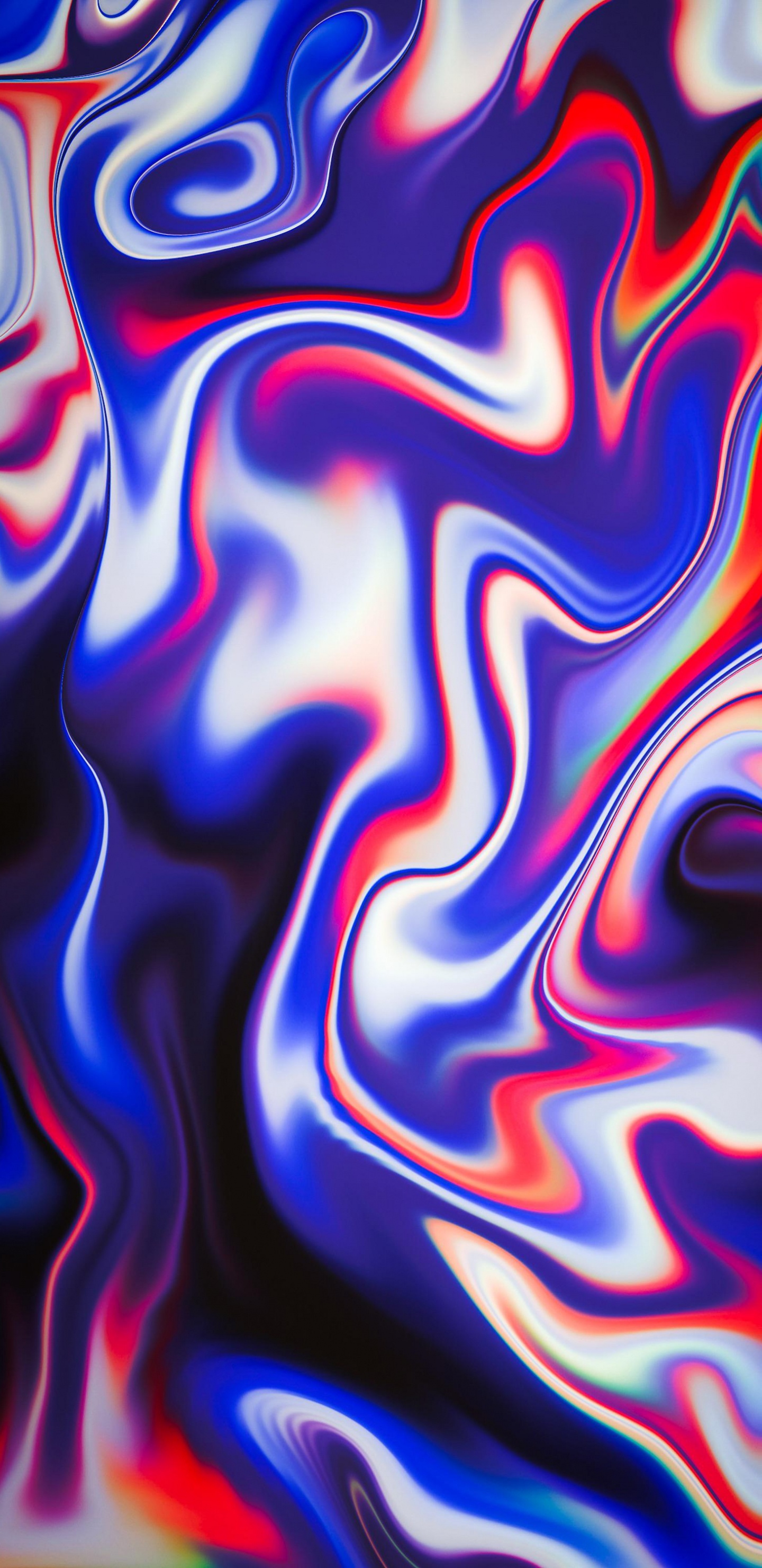 Обои акриловая краска, арт, дизайн, пурпур, жидкий в разрешении 1440x2960