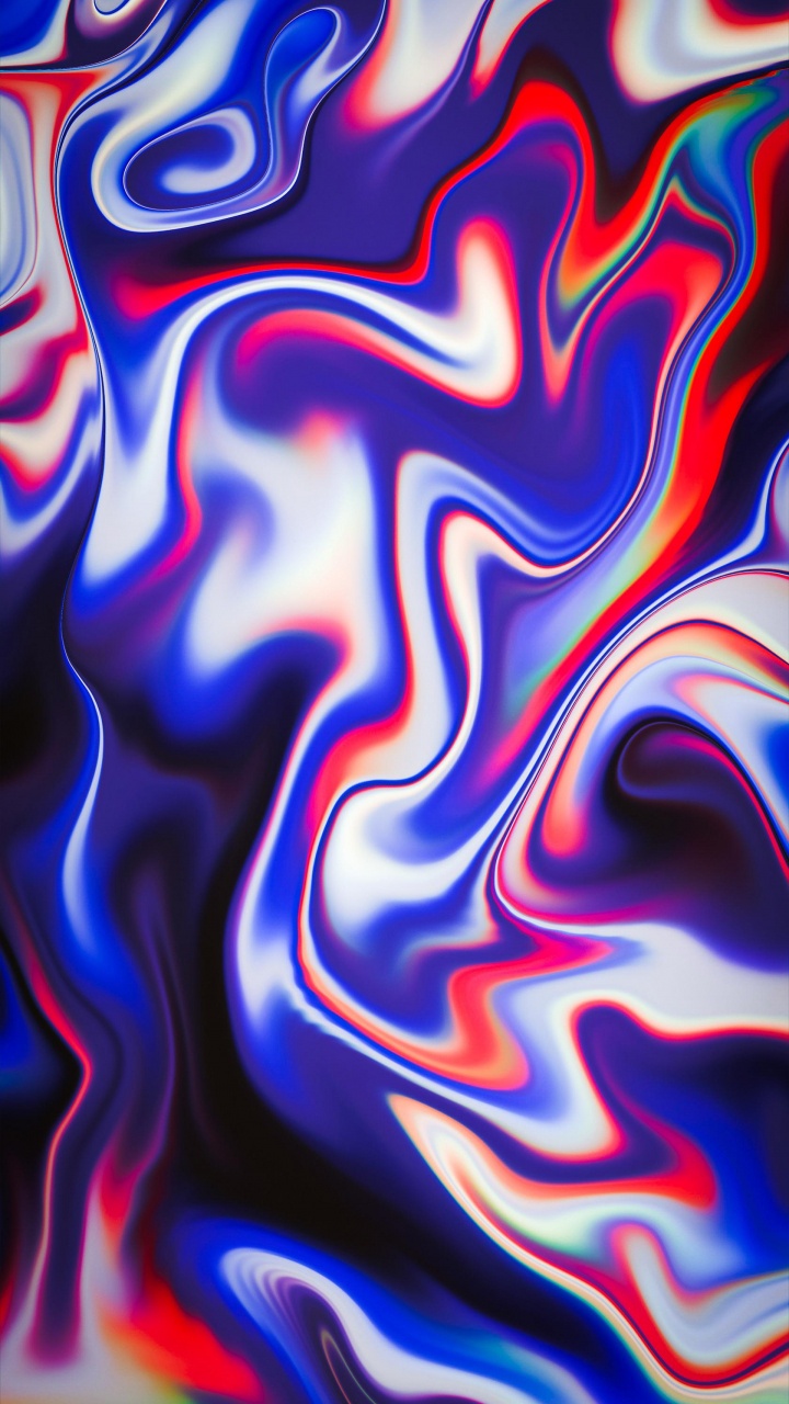 Обои акриловая краска, арт, дизайн, пурпур, жидкий в разрешении 720x1280