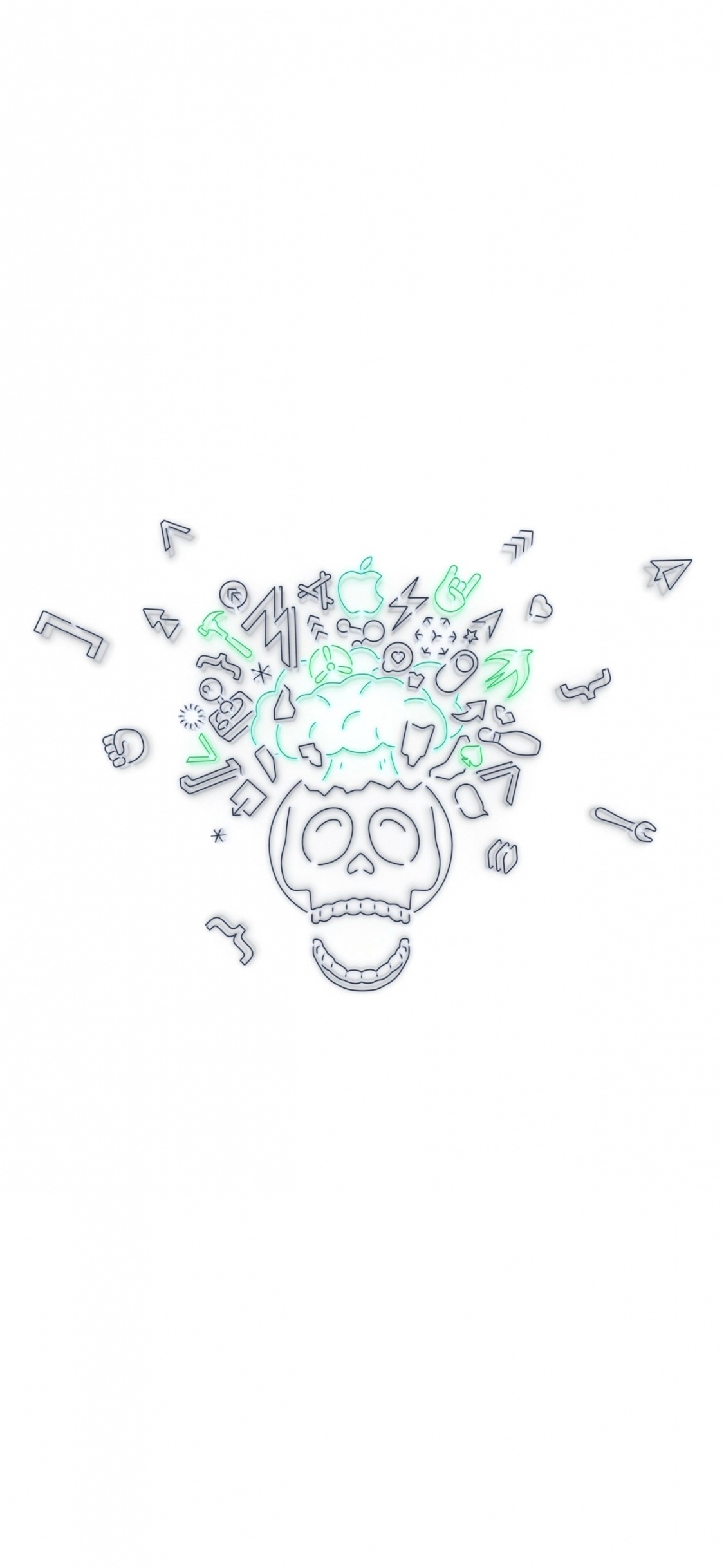 Обои apple, iPhone, WWDC 2019, яблоко, дизайн в разрешении 1125x2436