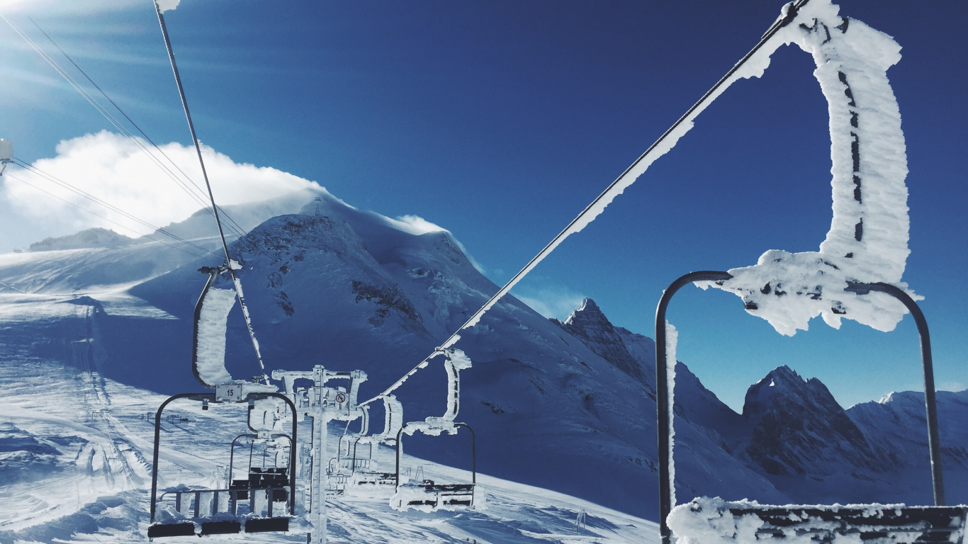 Обои Доломиты Суперски, лыжи, горнолыжный курорт, горнолыжный подъемник, Гранби Ранчо в разрешении 1366x768