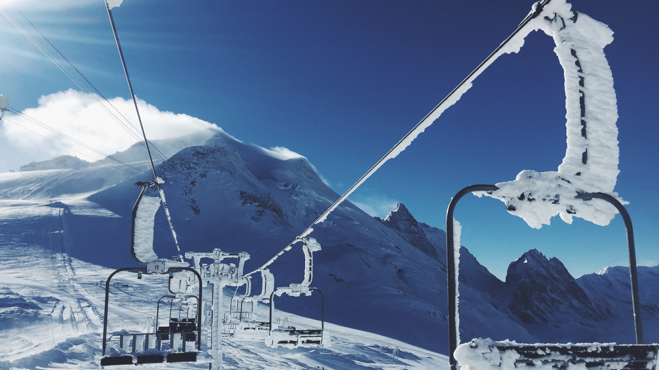 Обои Доломиты Суперски, лыжи, горнолыжный курорт, горнолыжный подъемник, Гранби Ранчо в разрешении 2560x1440