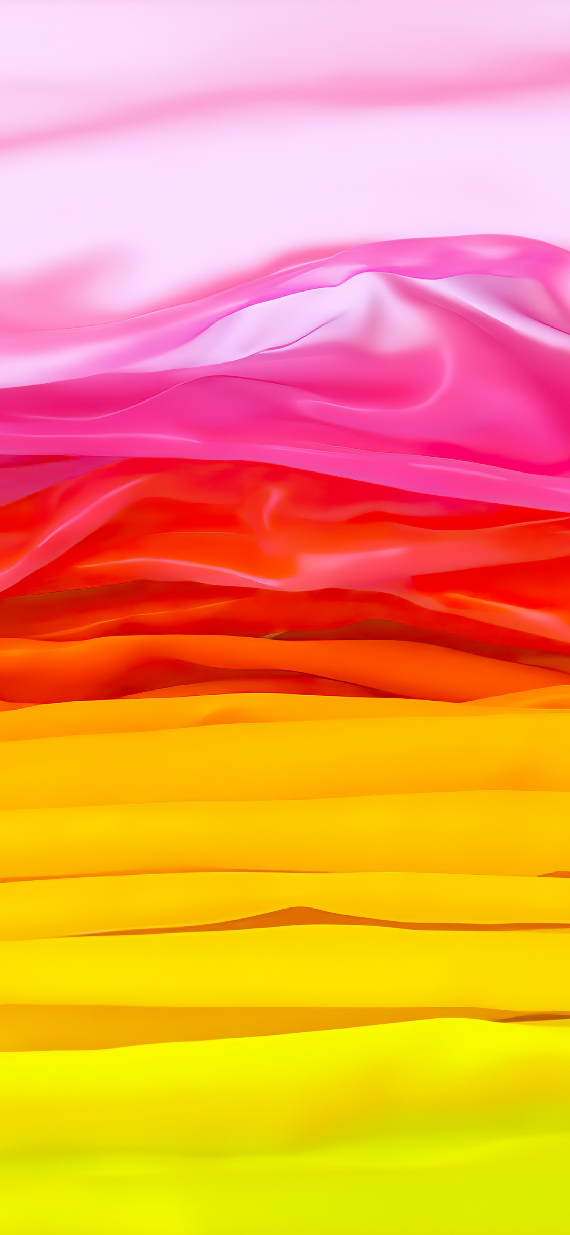 Обои Оранжевый цвет, геометрия, математика, живопись, арт в разрешении 1125x2436