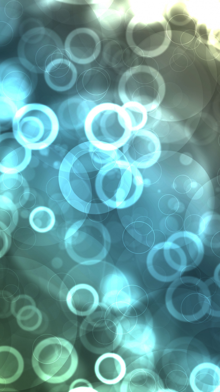 Обои синий, свет, круг, узор, лунэс де Виктория в разрешении 750x1334