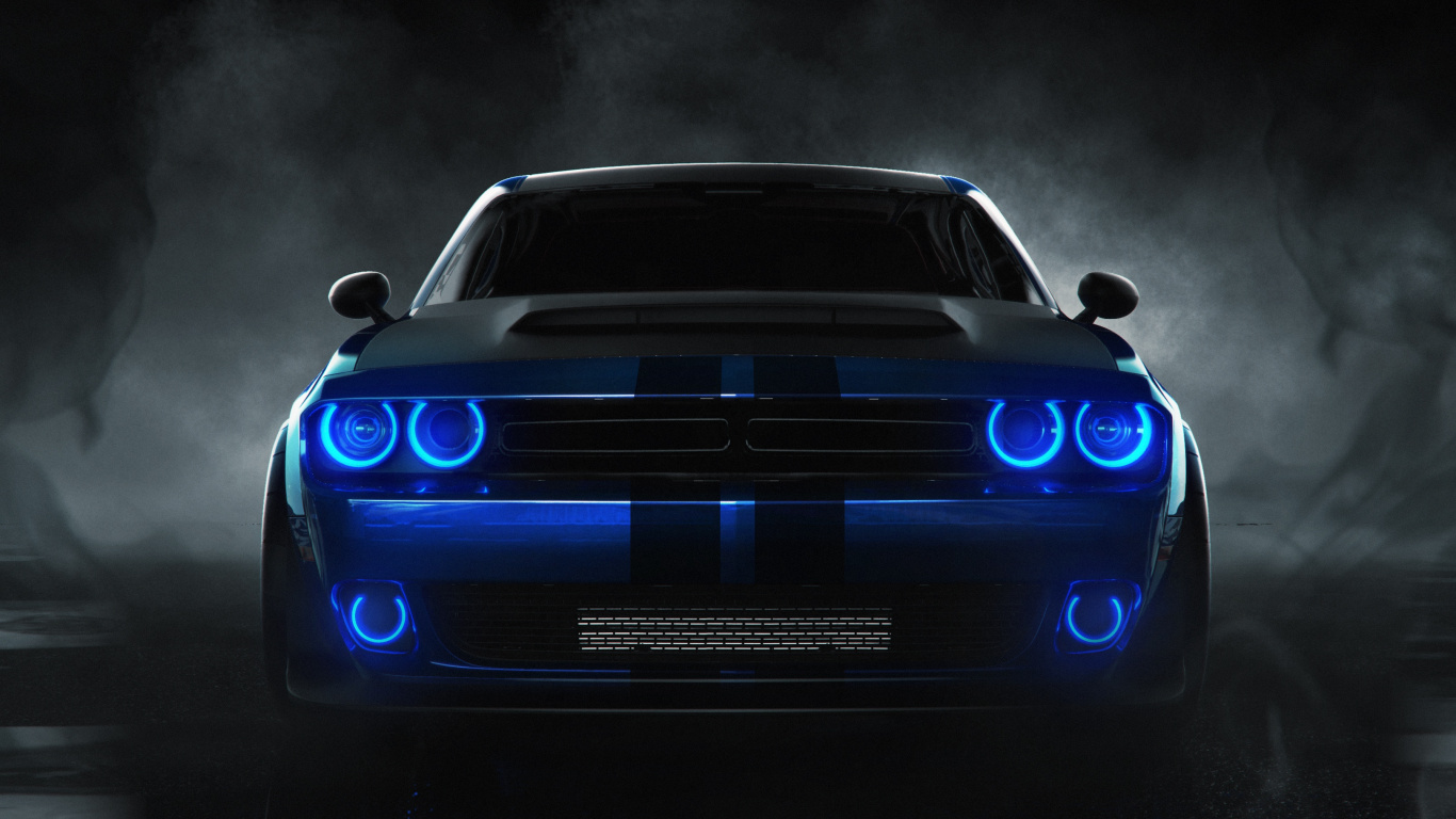 Обои Додж Челленджер, dodge, Dodge Challenger 2021, Додж Демон, легковые автомобили в разрешении 1366x768