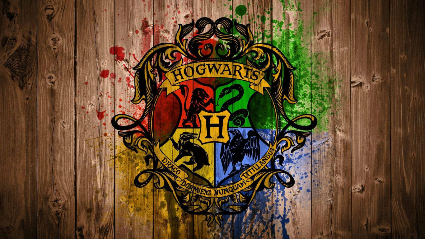 Обои Гарри Поттер, Дом Слизерин, графический дизайн, графика, арт в разрешении 1366x768