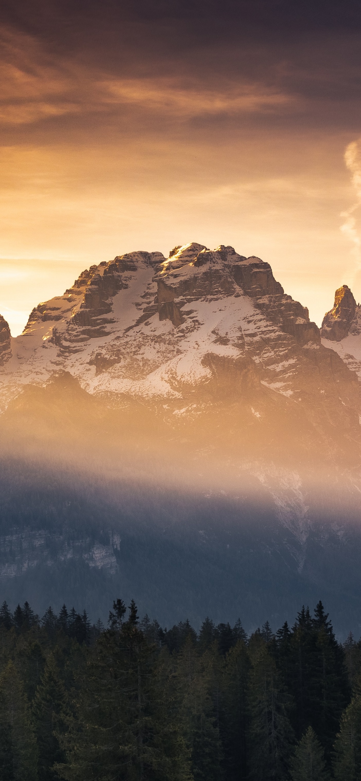 Обои подкаст, облако, атмосфера, гора, природа в разрешении 1242x2688