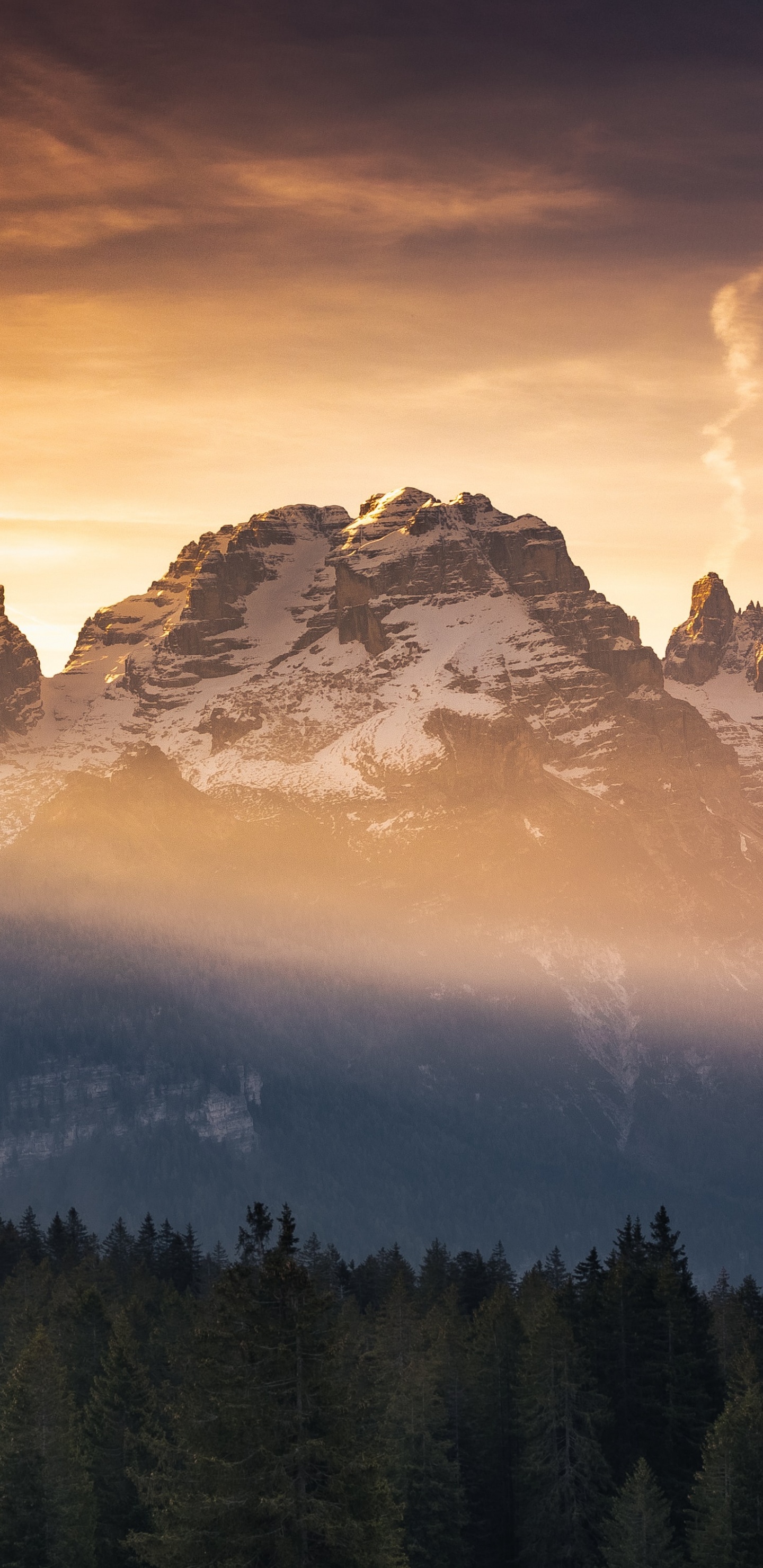 Обои подкаст, облако, атмосфера, гора, природа в разрешении 1440x2960