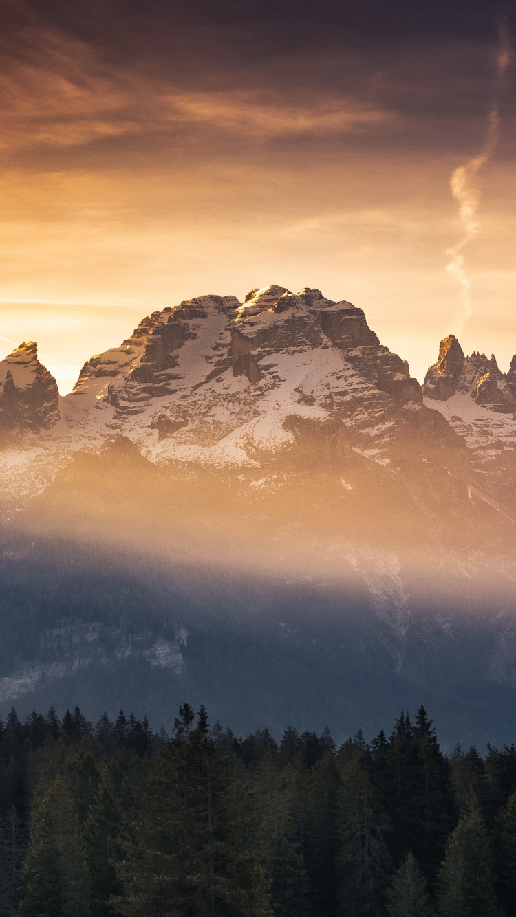 Обои подкаст, облако, атмосфера, гора, природа в разрешении 750x1334