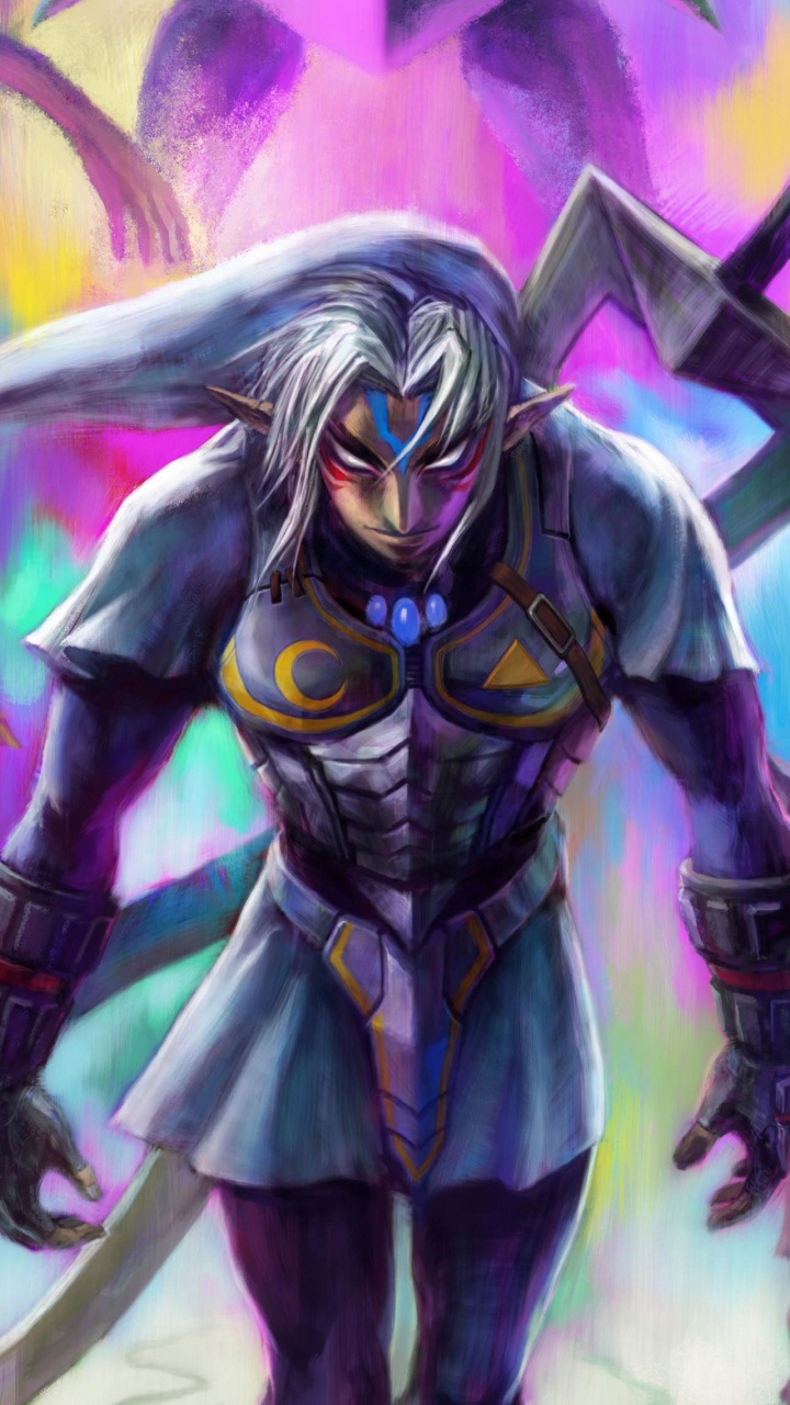 Обои пурпур, иллюстрация, демон, арт, сверхъестественное существо в разрешении 720x1280