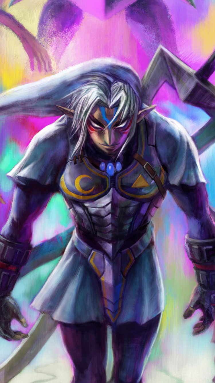 Обои пурпур, иллюстрация, демон, арт, сверхъестественное существо в разрешении 750x1334