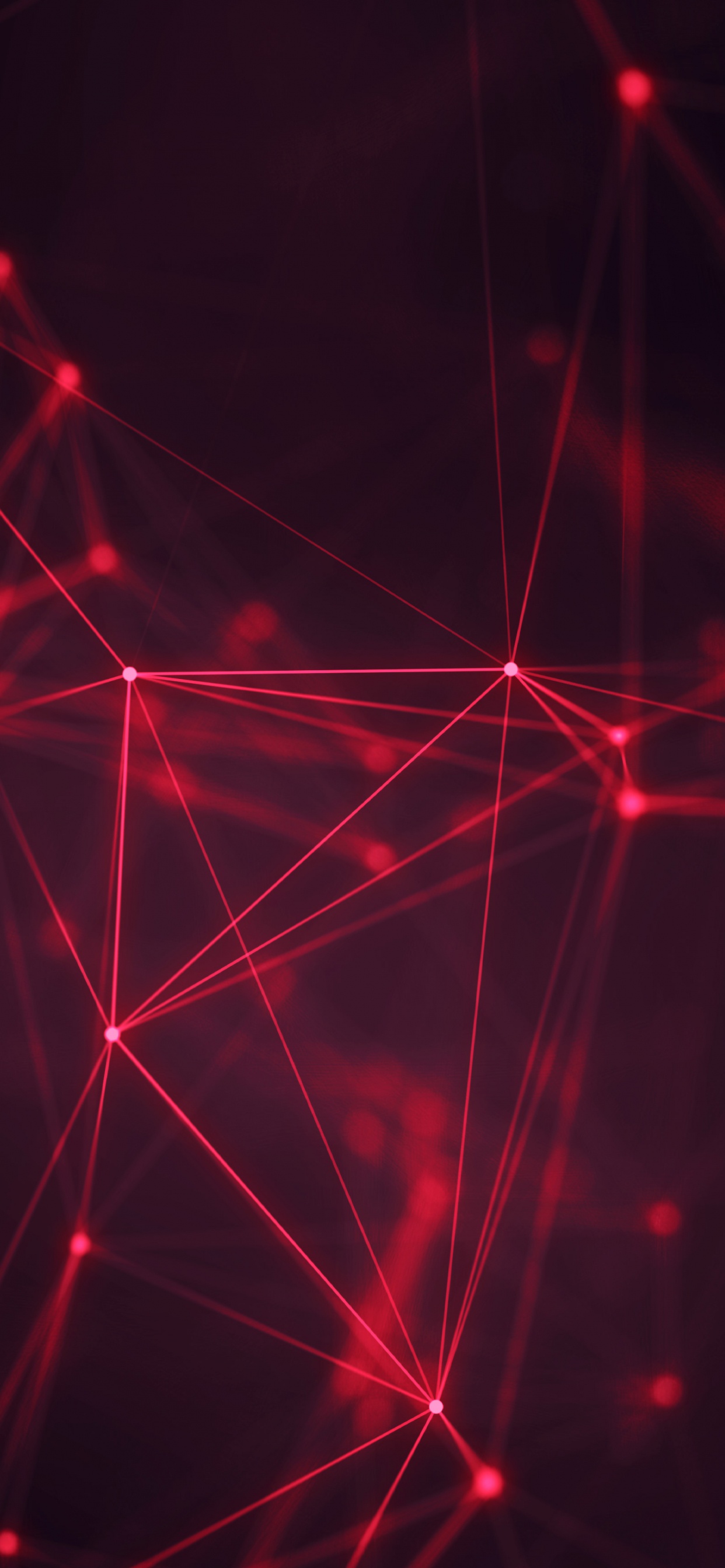 Обои красный цвет, свет, Визуальный эффект освещения, лазер, линия в разрешении 1242x2688