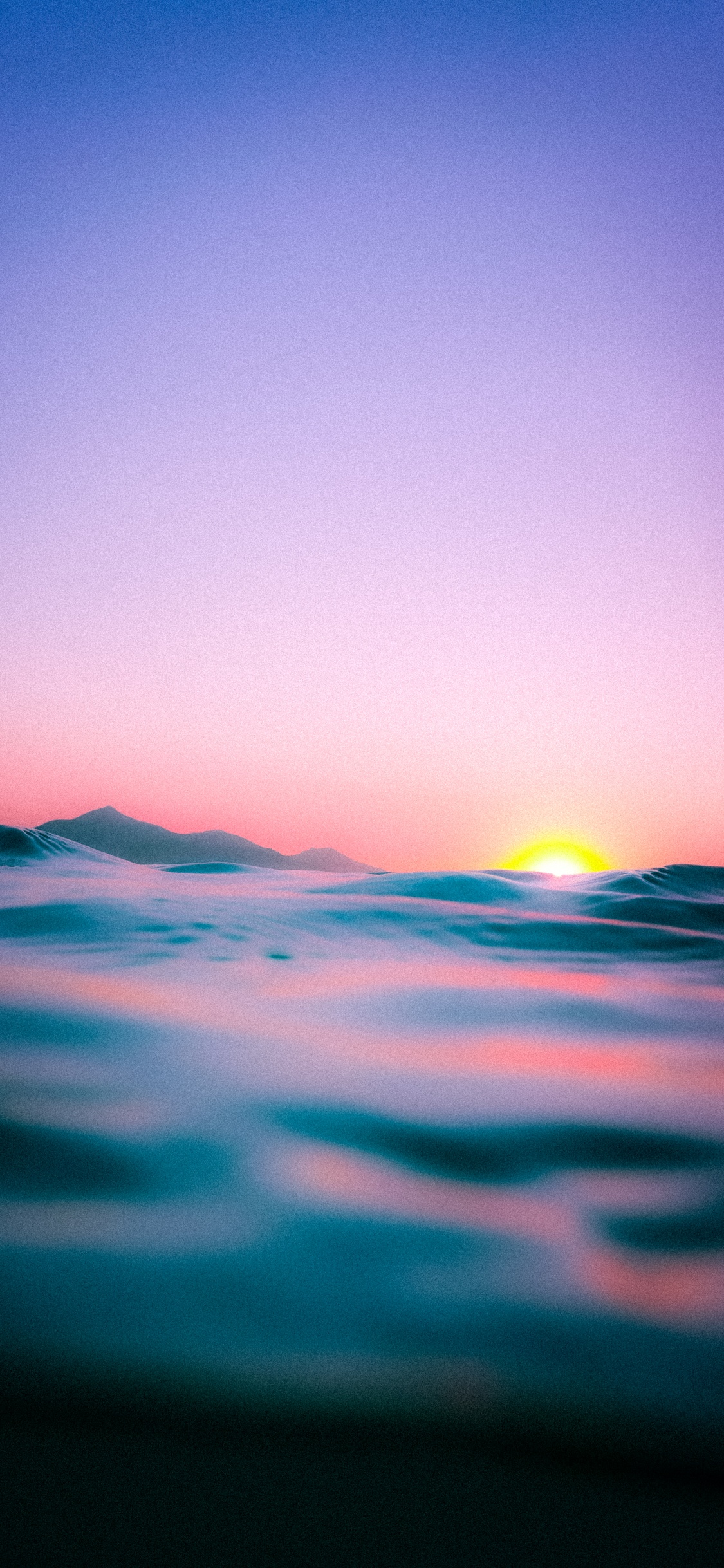 Обои горизонт, наука, физика, вода, атмосфера в разрешении 1125x2436