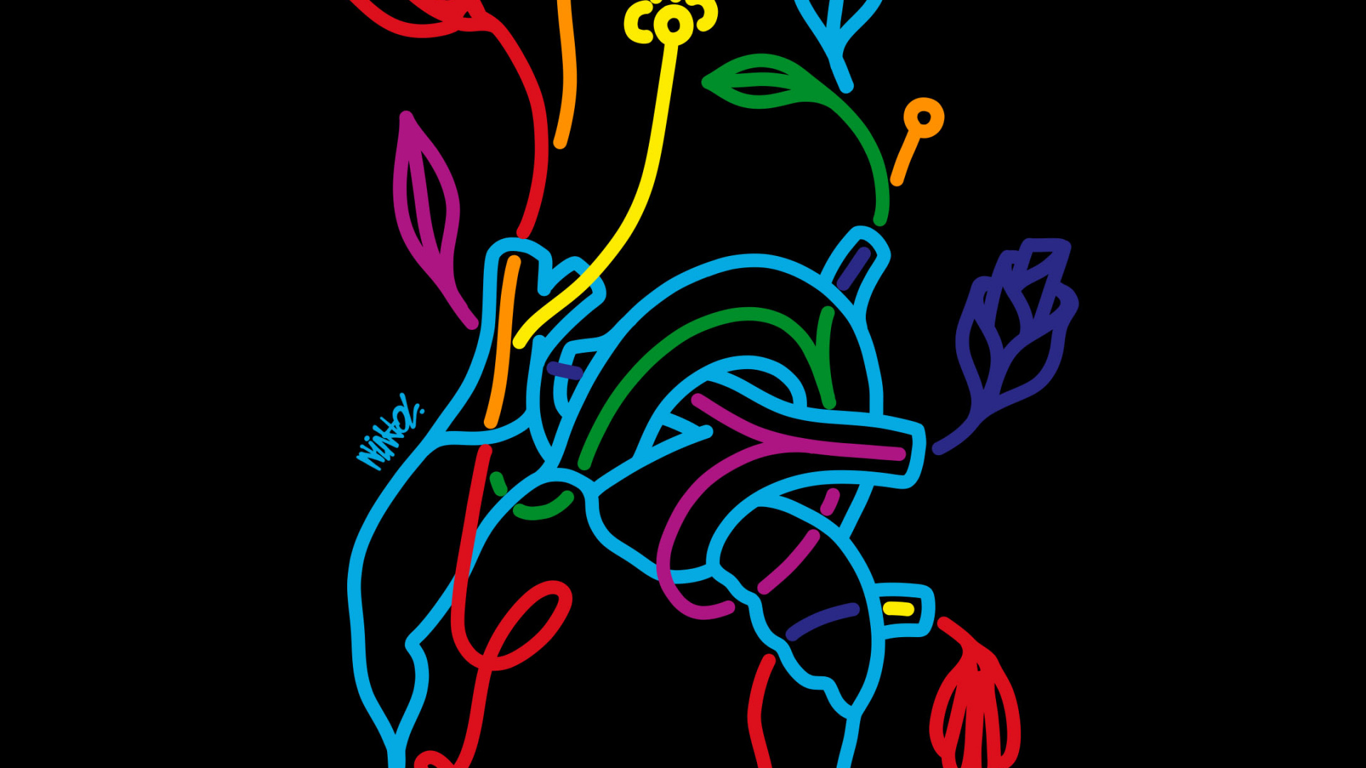 Обои арт, постер, рисование, иллюстрация, графики в разрешении 1920x1080