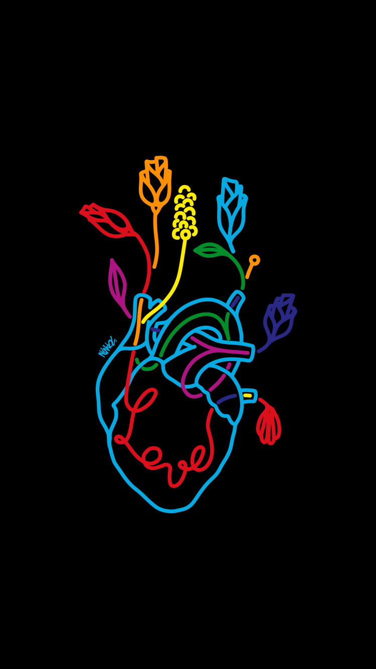 Обои арт, постер, рисование, иллюстрация, графики в разрешении 750x1334