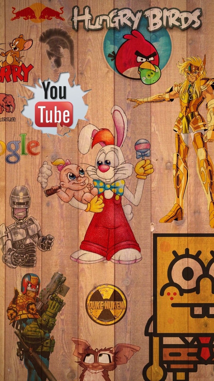 Обои иллюстрация, визуальное искусство, мультфильм, арт, детского творчества в разрешении 720x1280