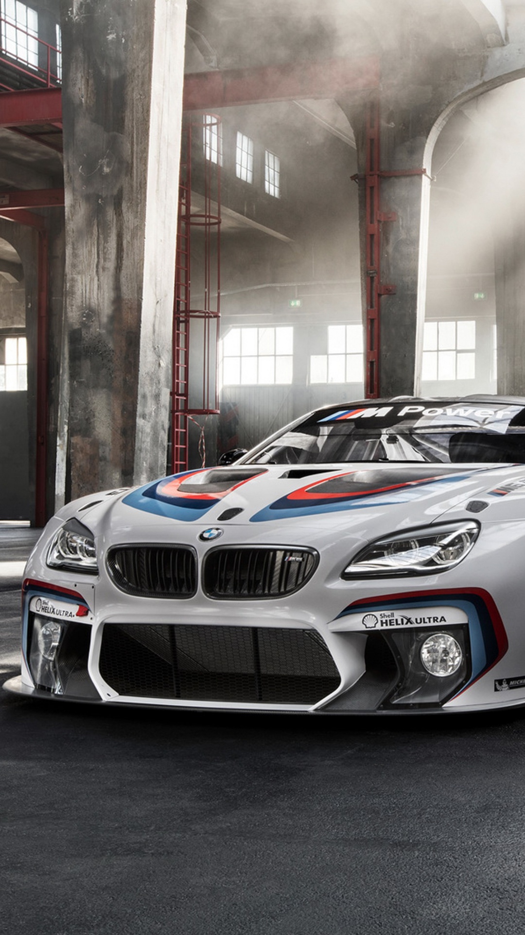 Обои БМВ М6 ГТ3, 2016 БМВ М6, bmw, международный автосалон в Германии, авто в разрешении 1080x1920