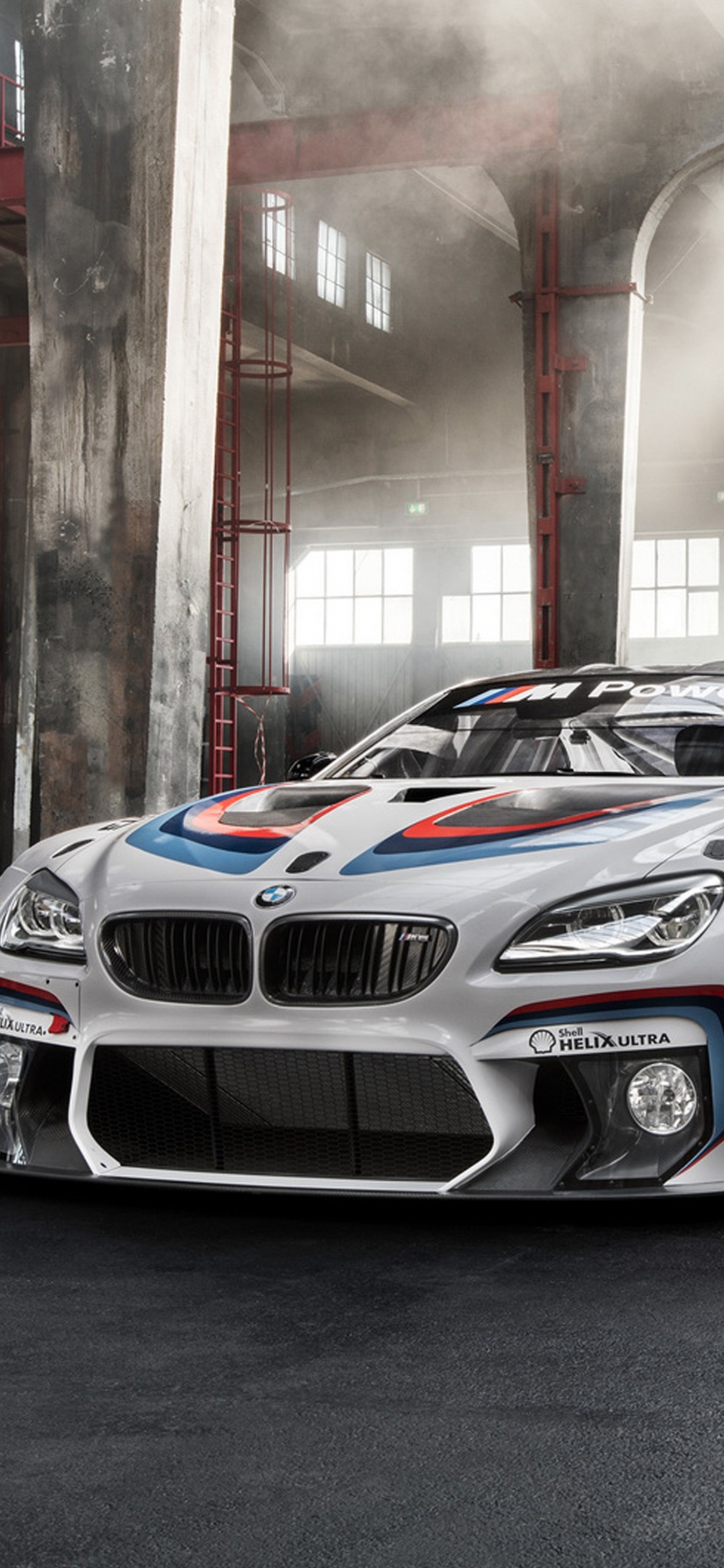 Обои БМВ М6 ГТ3, 2016 БМВ М6, bmw, международный автосалон в Германии, авто в разрешении 1125x2436