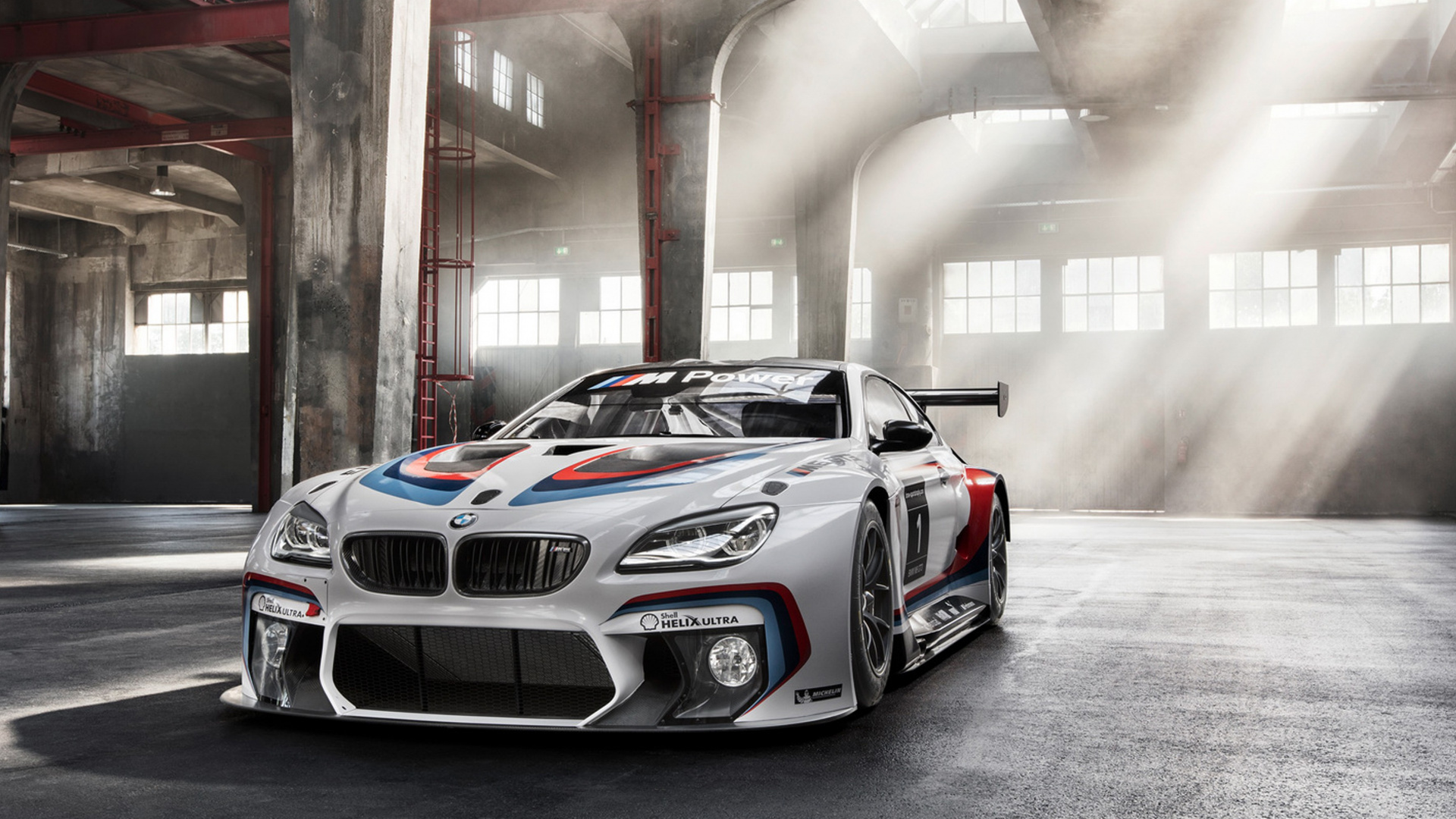 Обои БМВ М6 ГТ3, 2016 БМВ М6, bmw, международный автосалон в Германии, авто в разрешении 1920x1080