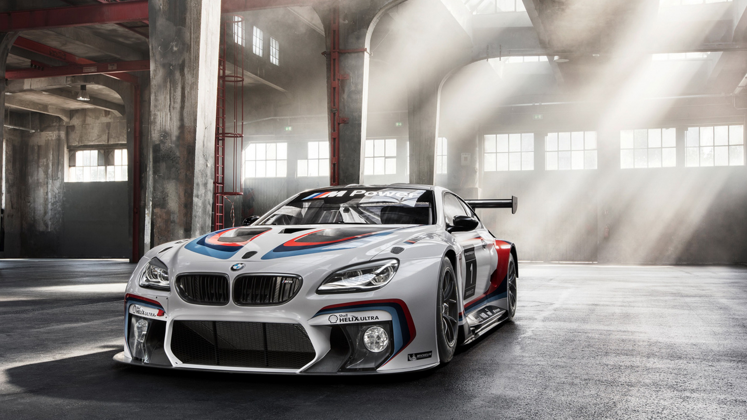 Обои БМВ М6 ГТ3, 2016 БМВ М6, bmw, международный автосалон в Германии, авто в разрешении 2560x1440