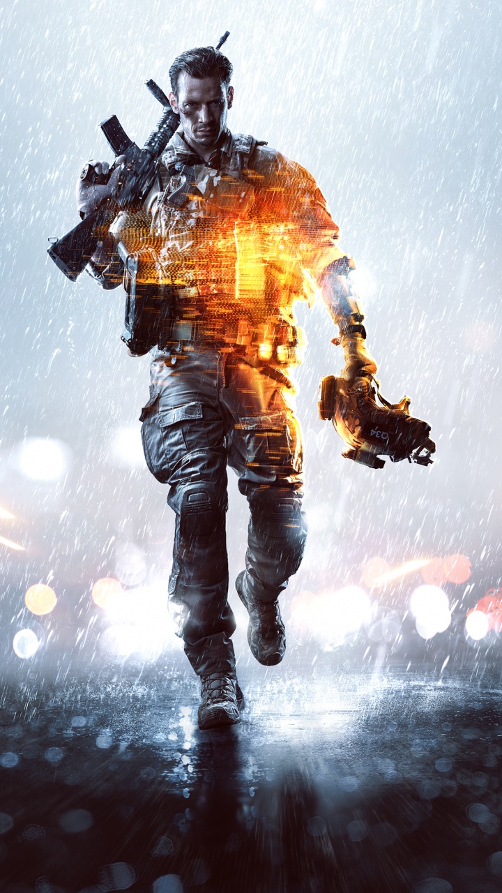 Обои каскадер, electronic arts, battlefield 3, дым, battlefield хардлайн в разрешении 720x1280