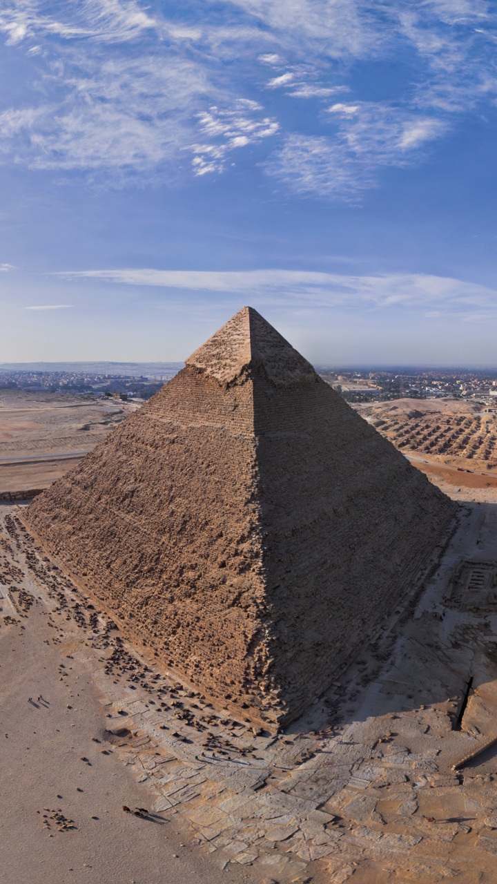 Обои Великий Сфинкс Гизы, путешествие, пирамида, историческое место, памятник в разрешении 720x1280
