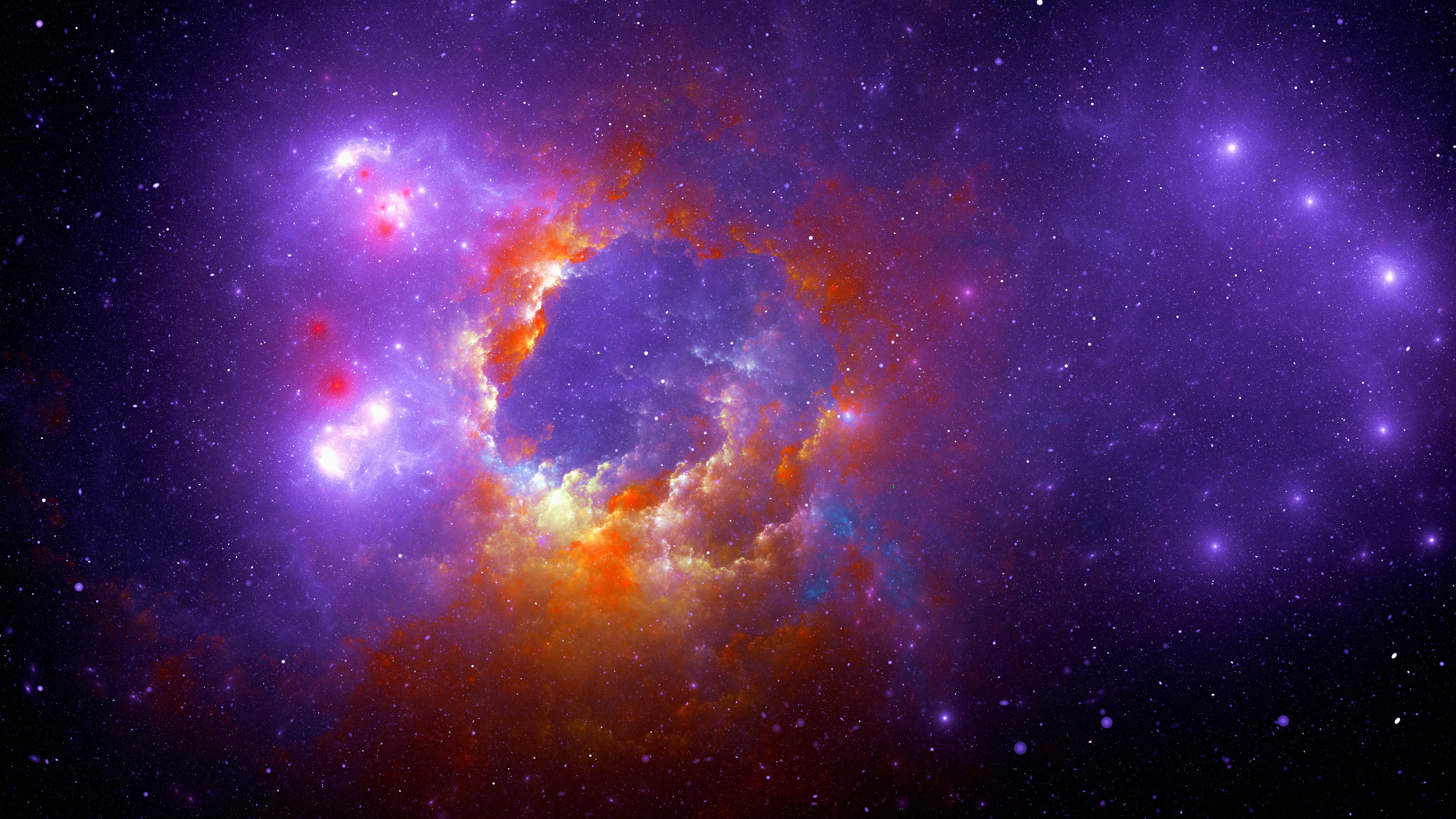 Обои цифровое искусство, арт, туманность, природа, Галактика в разрешении 3840x2160