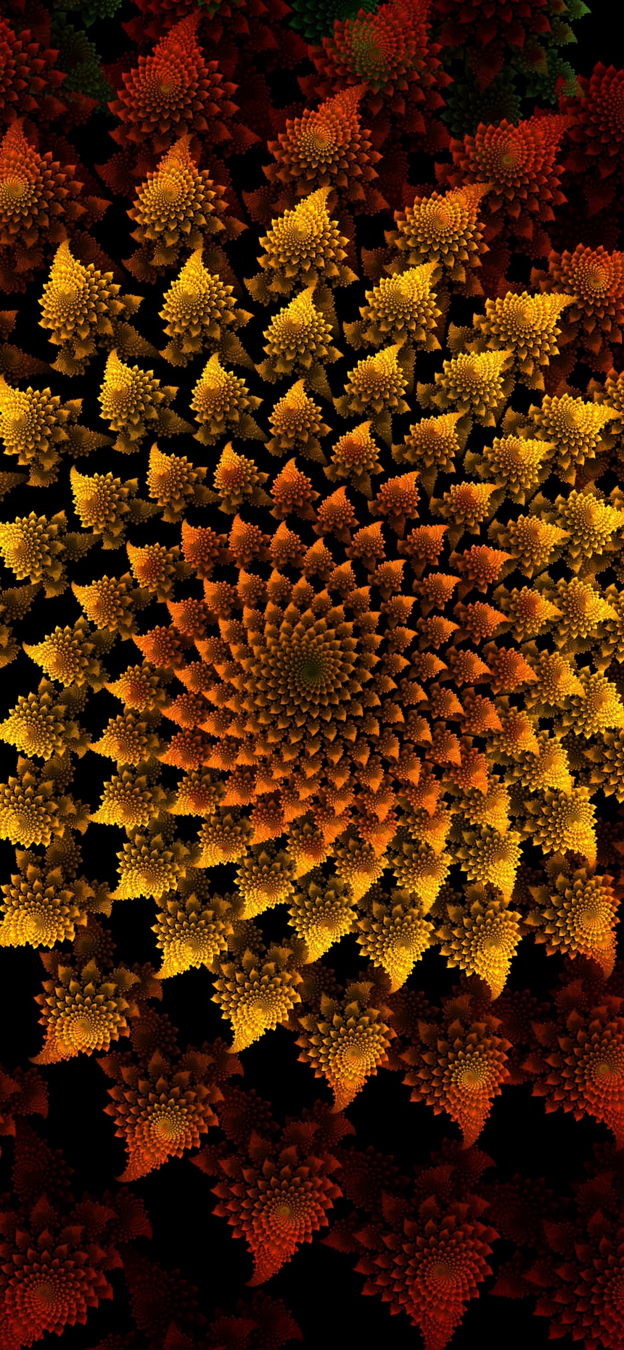 Обои пыльца, объем, завод, цветок, узор в разрешении 1242x2688