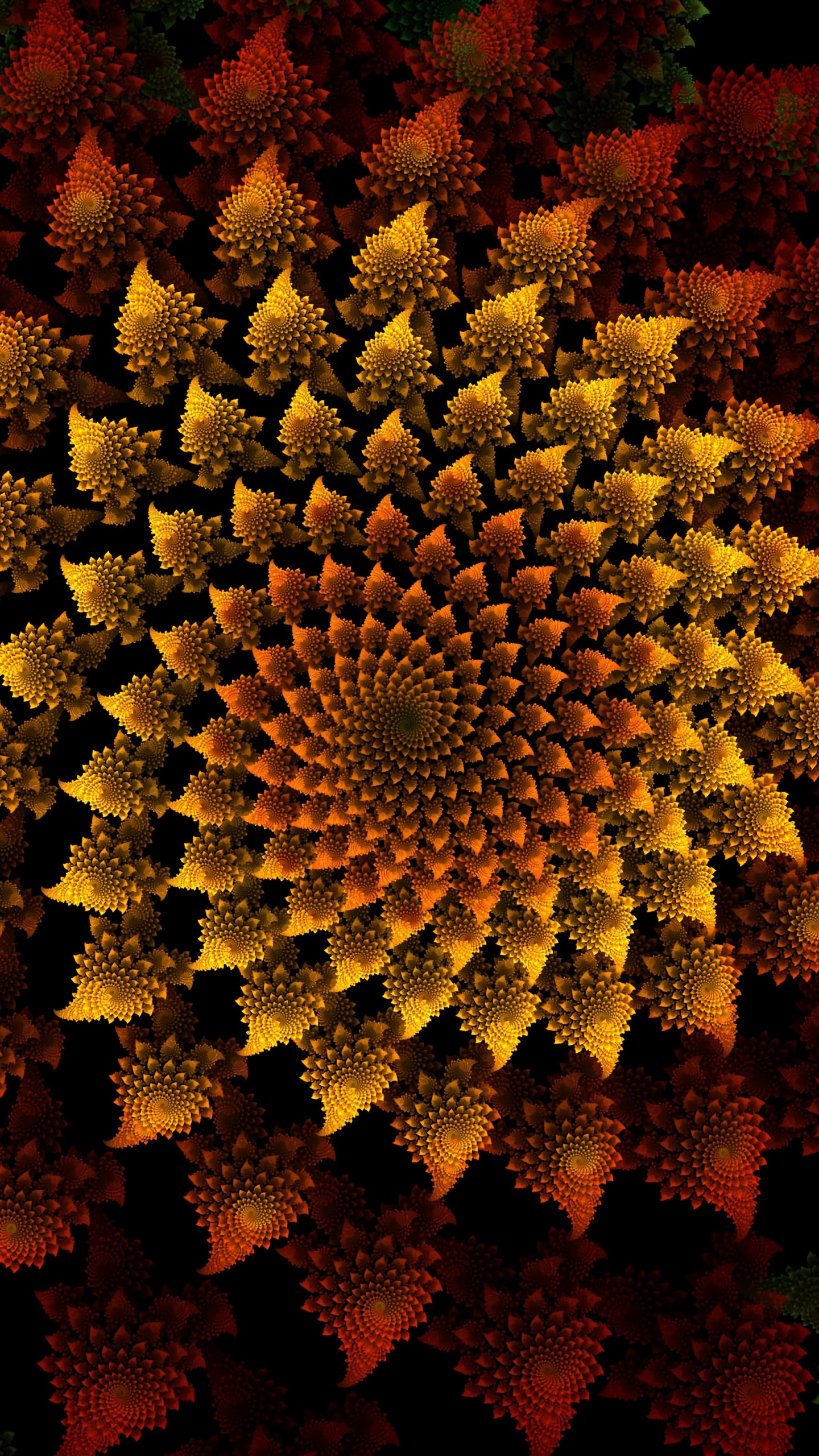 Обои пыльца, объем, завод, цветок, узор в разрешении 1440x2560