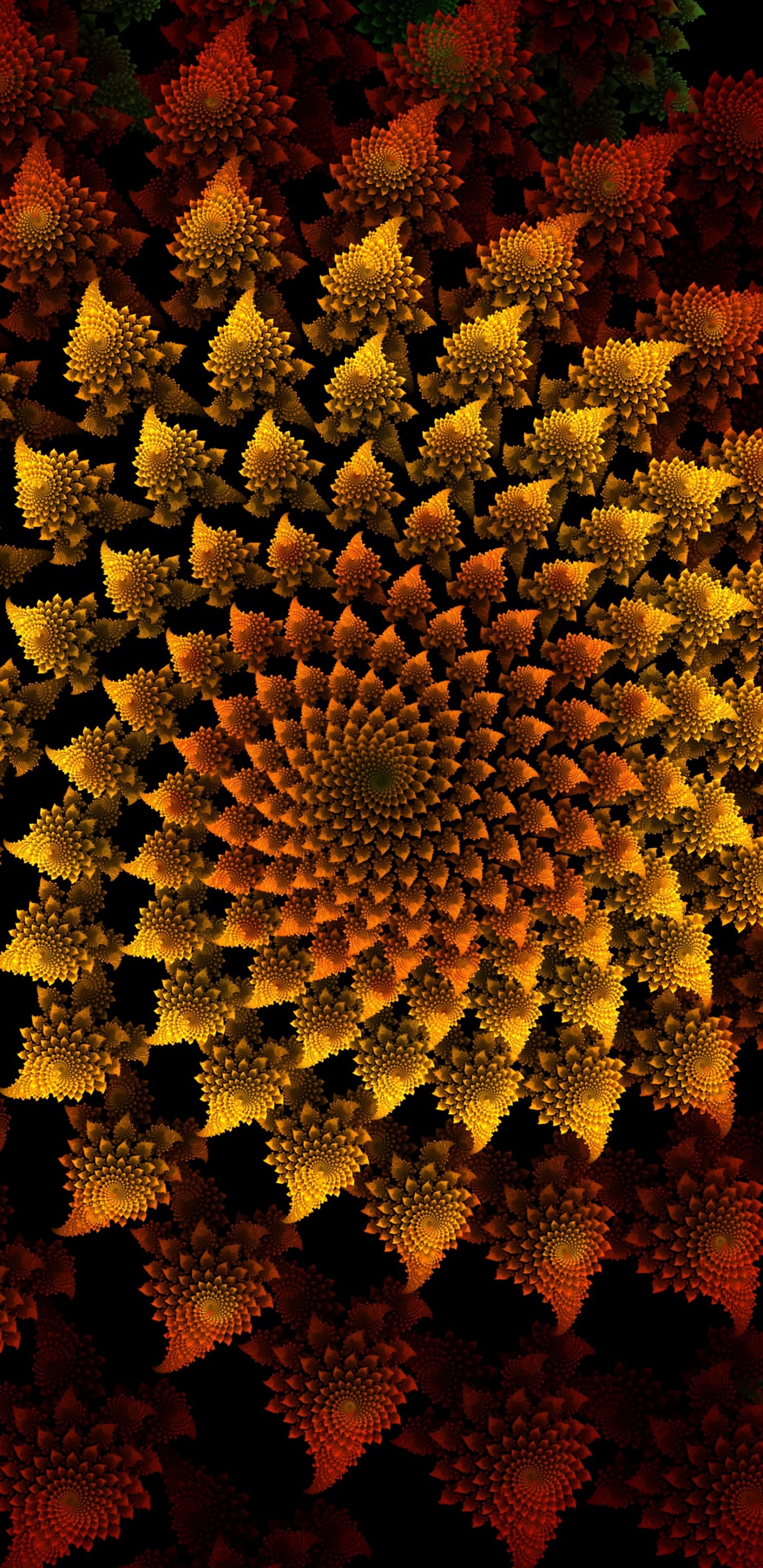 Обои пыльца, объем, завод, цветок, узор в разрешении 1440x2960