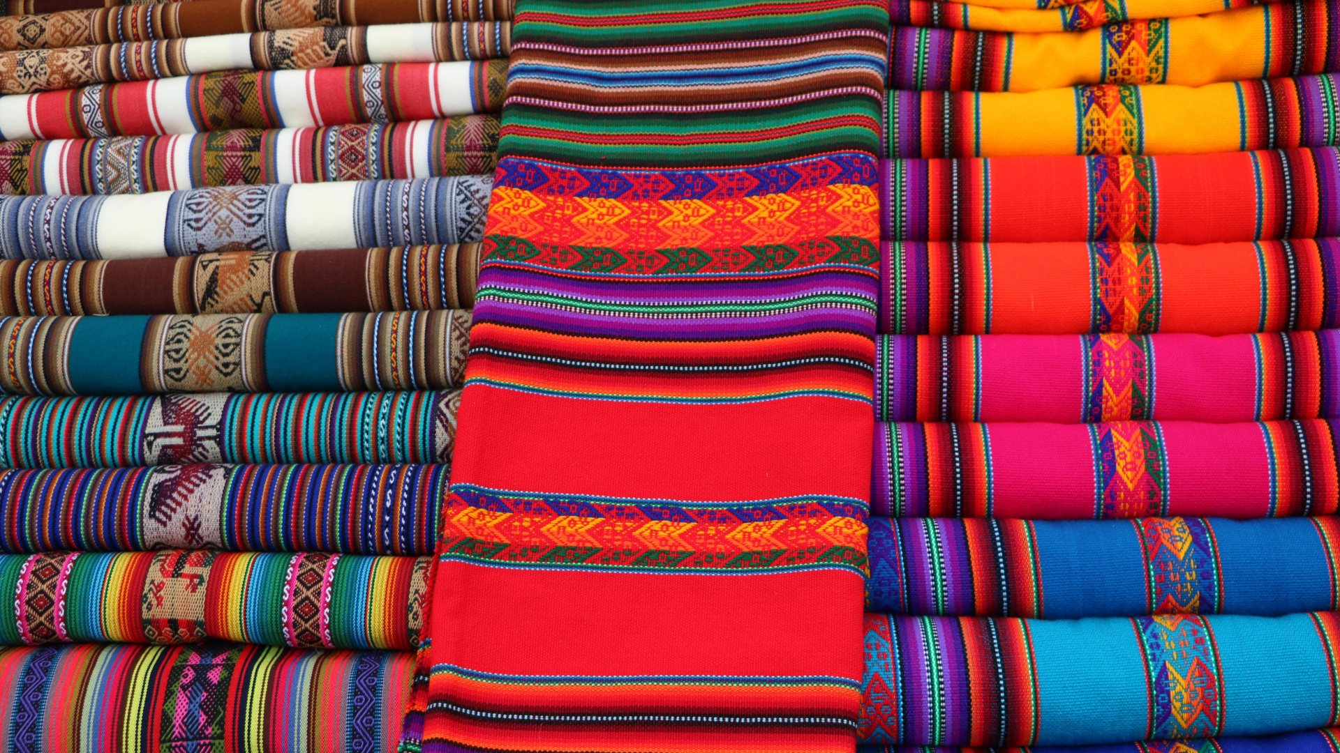 Обои узор, красочность, ткань, прямоугольник, линия в разрешении 1920x1080