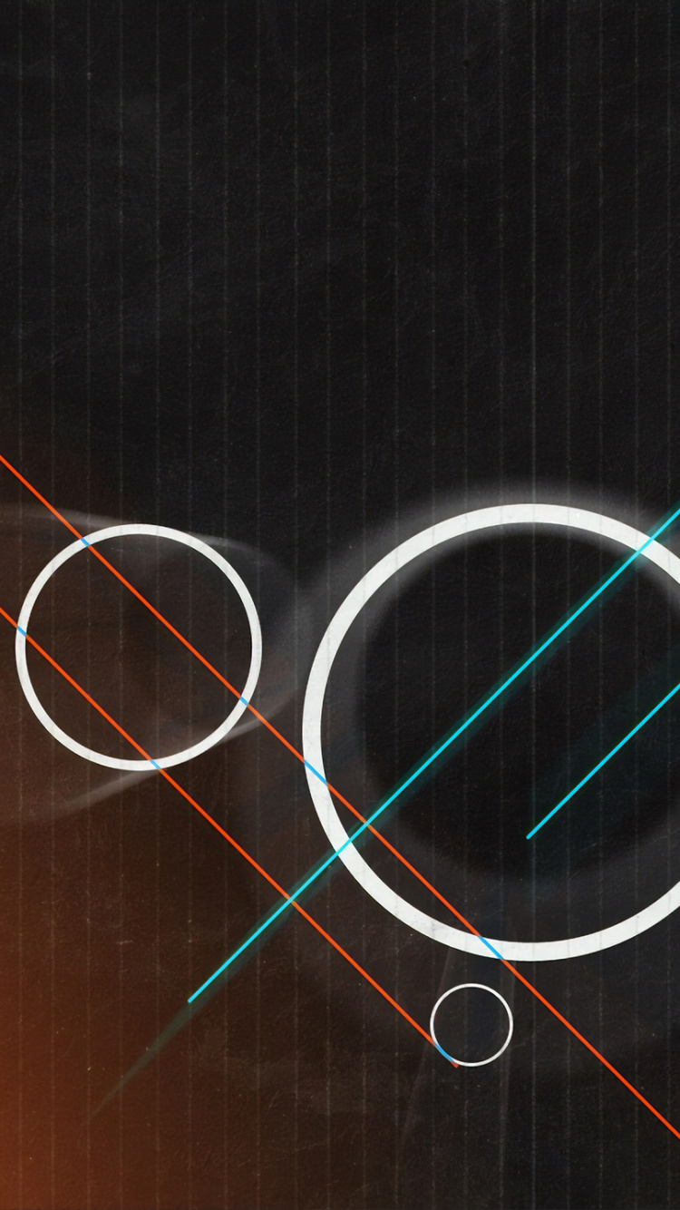 Обои круг, линия, дизайн, технологии, графический дизайн в разрешении 750x1334