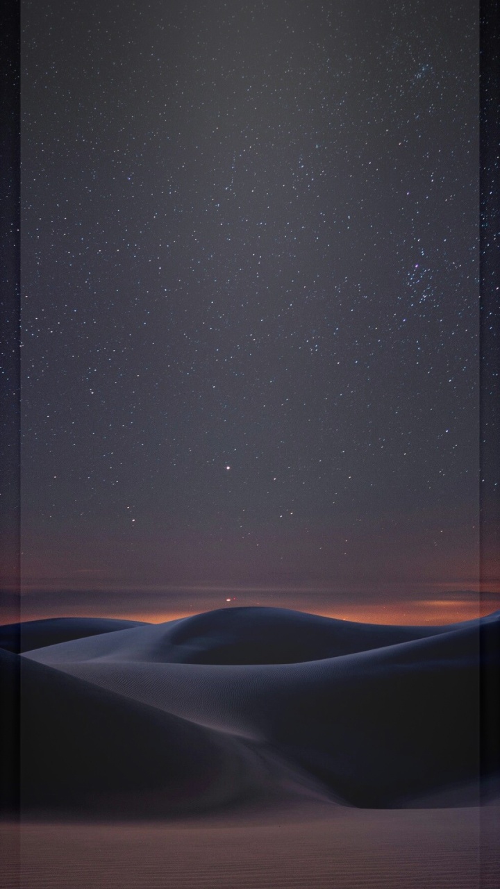 Обои атмосфера, природный ландшафт, склон, горизонт, астрономический объект в разрешении 720x1280