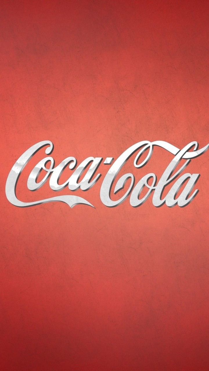 Обои Кока-Кола, красный цвет, текст, напиток, газированные безалкогольные напитки в разрешении 720x1280