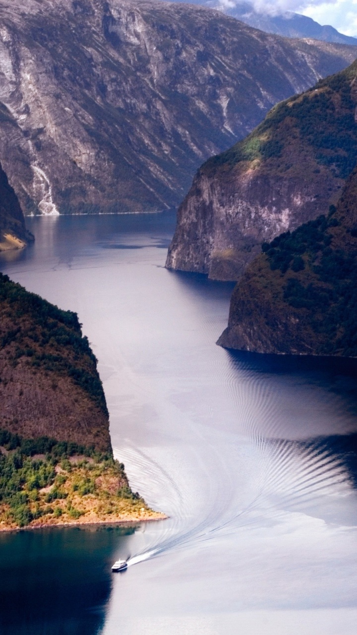 Обои Эурланн, фьорд, природа, вода, гидроресурсы в разрешении 720x1280