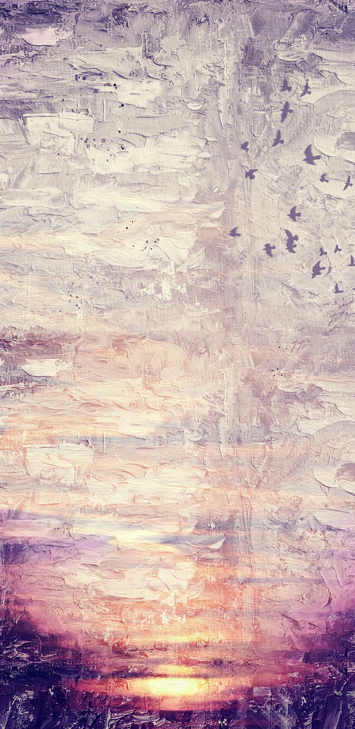 Обои холст, живопись, арт, уличное искусство, иллюстрация в разрешении 1440x2960