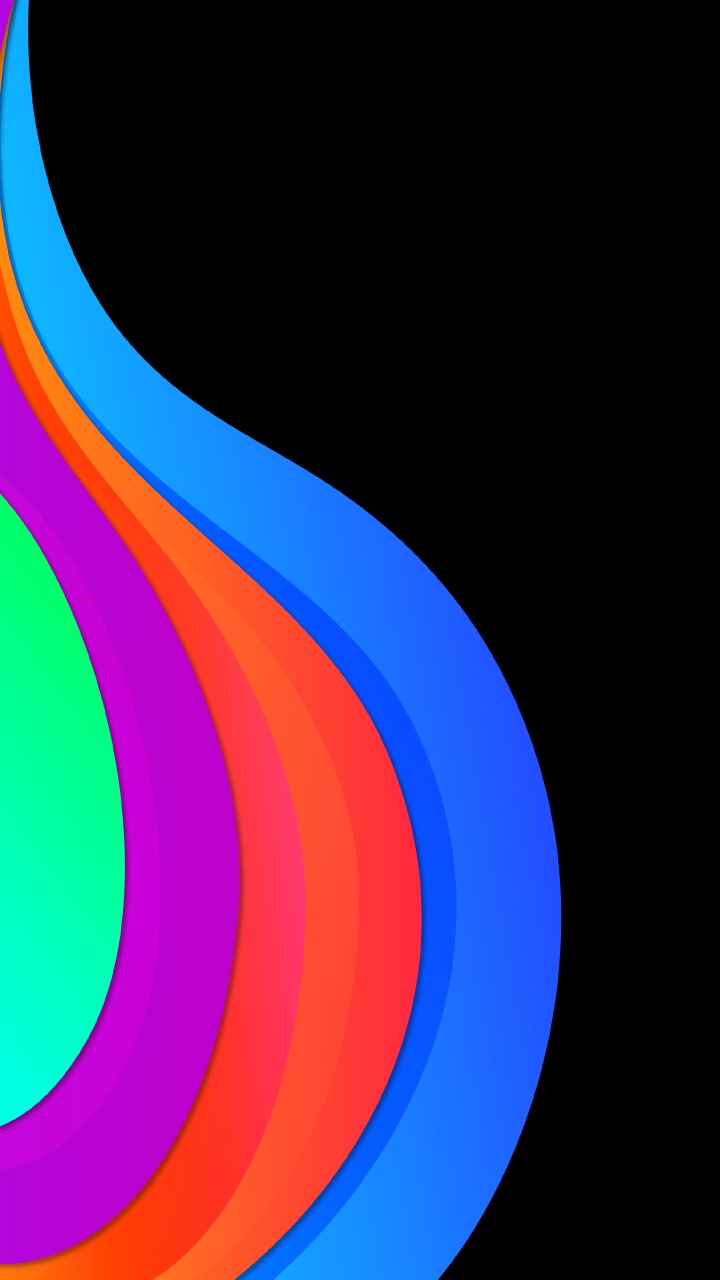 Обои Оранжевый цвет, графический дизайн, красочность, электрик, круг в разрешении 720x1280