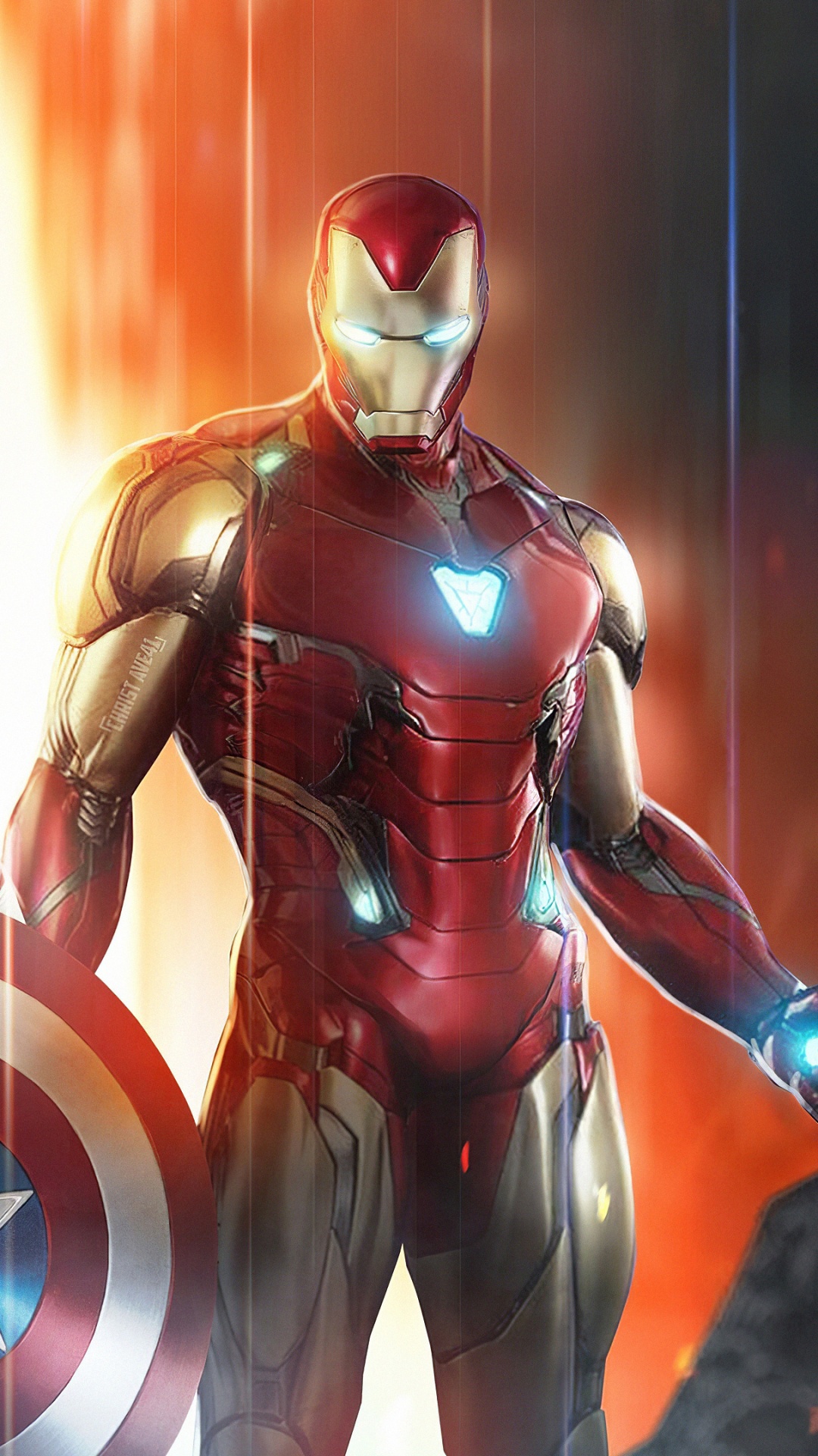 Обои Мстители Эндшпиль, мститель, ТОР, Железный человек, Халк в разрешении 1080x1920