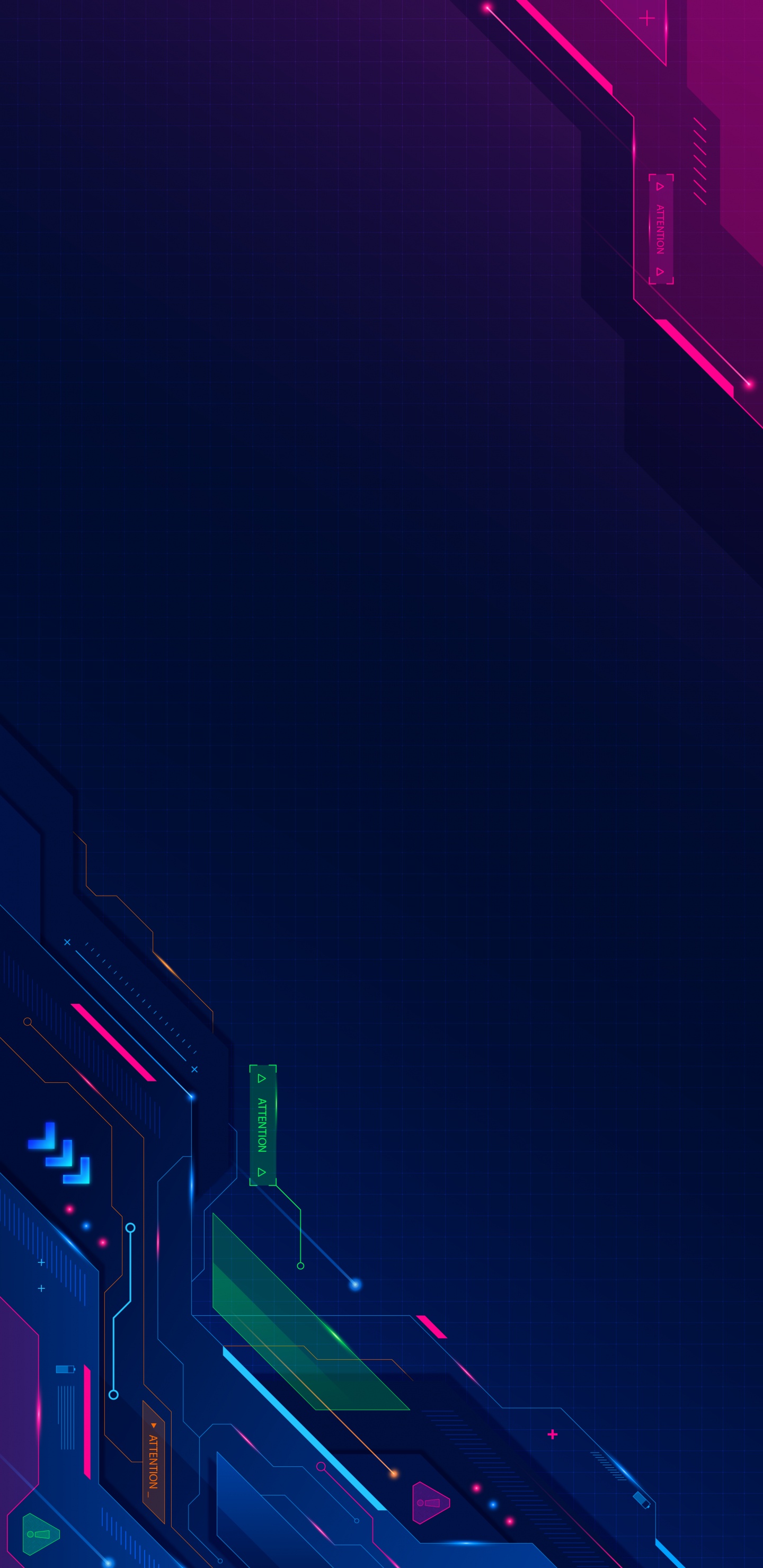 Обои автомобильное освещение, синий, электричество, развлечение, Визуальный эффект освещения в разрешении 1440x2960