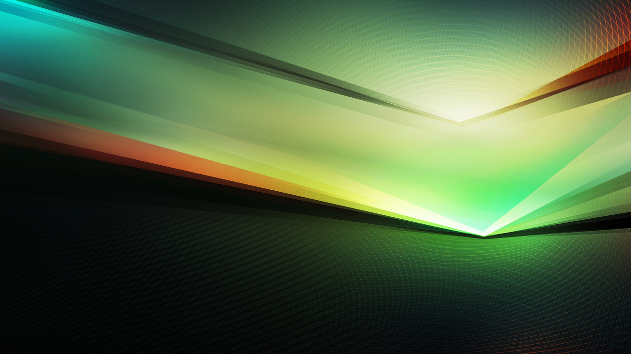 Обои зеленый, свет, линия, освещение, технологии в разрешении 1280x720