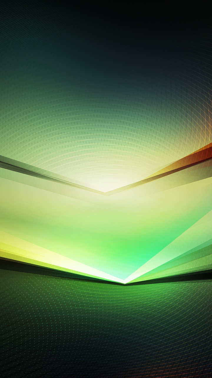 Обои зеленый, свет, линия, освещение, технологии в разрешении 720x1280