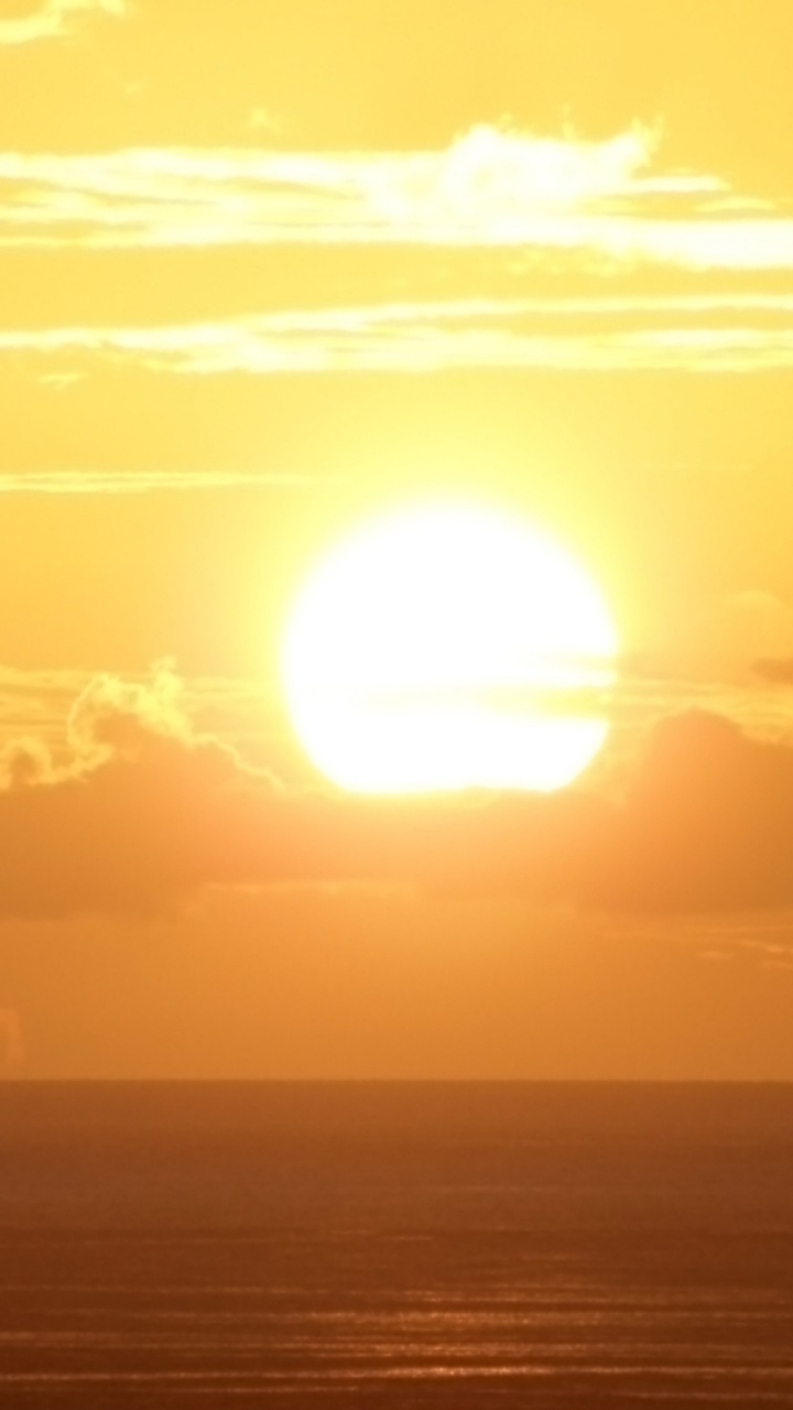 Обои закат, дневное время, горизонт, солнце, восход солнца в разрешении 720x1280