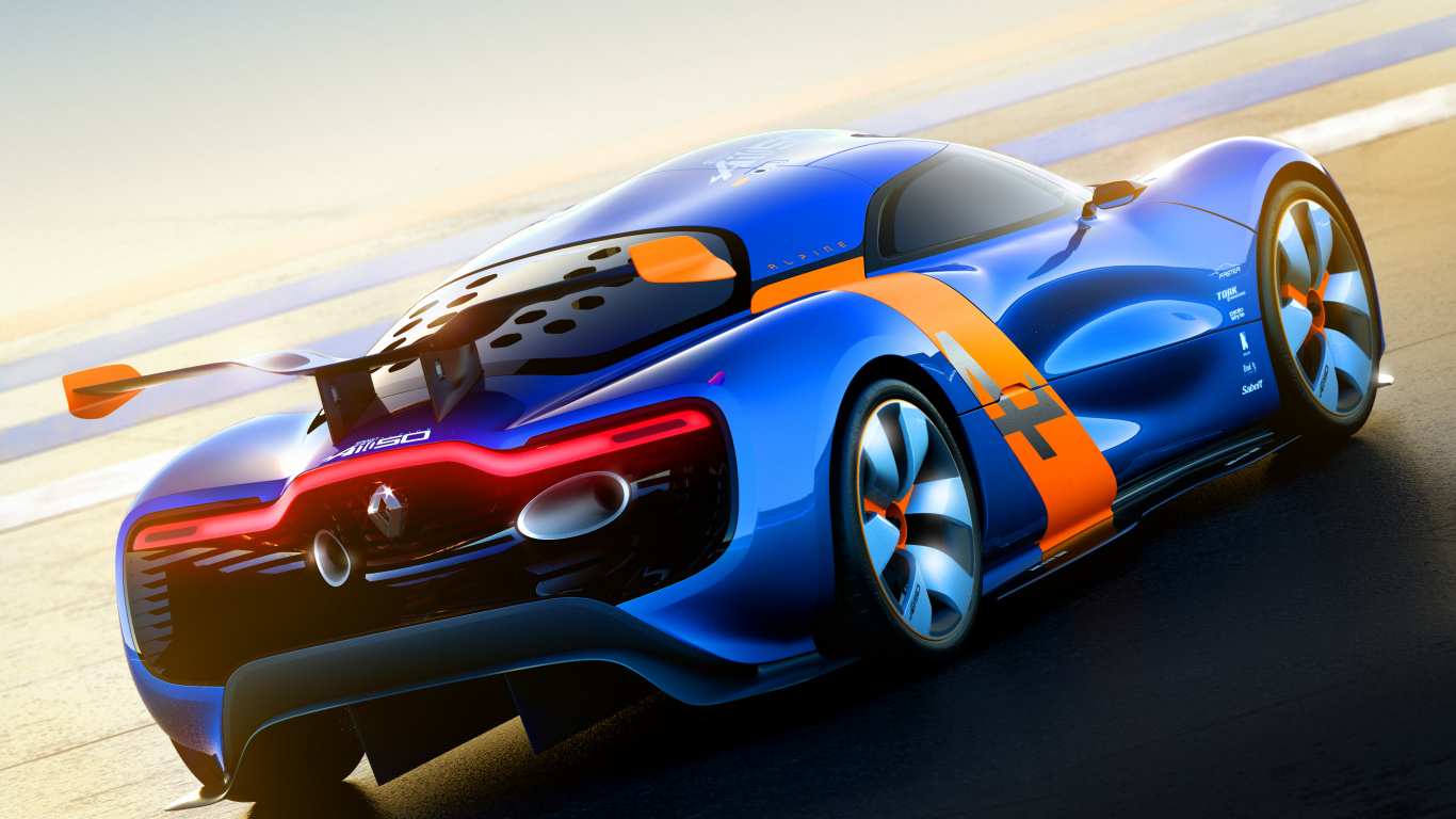 Обои Рено, авто, спорткар, автомобиль концепции, суперкар в разрешении 1366x768