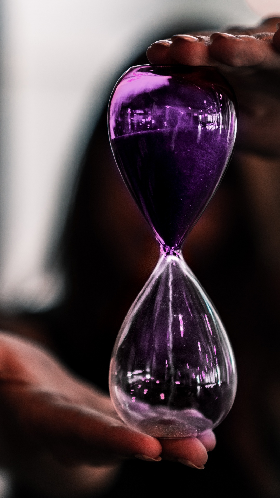 Обои жидкость, крупный план, материальное свойство, Фиолетовый, вода в разрешении 1080x1920