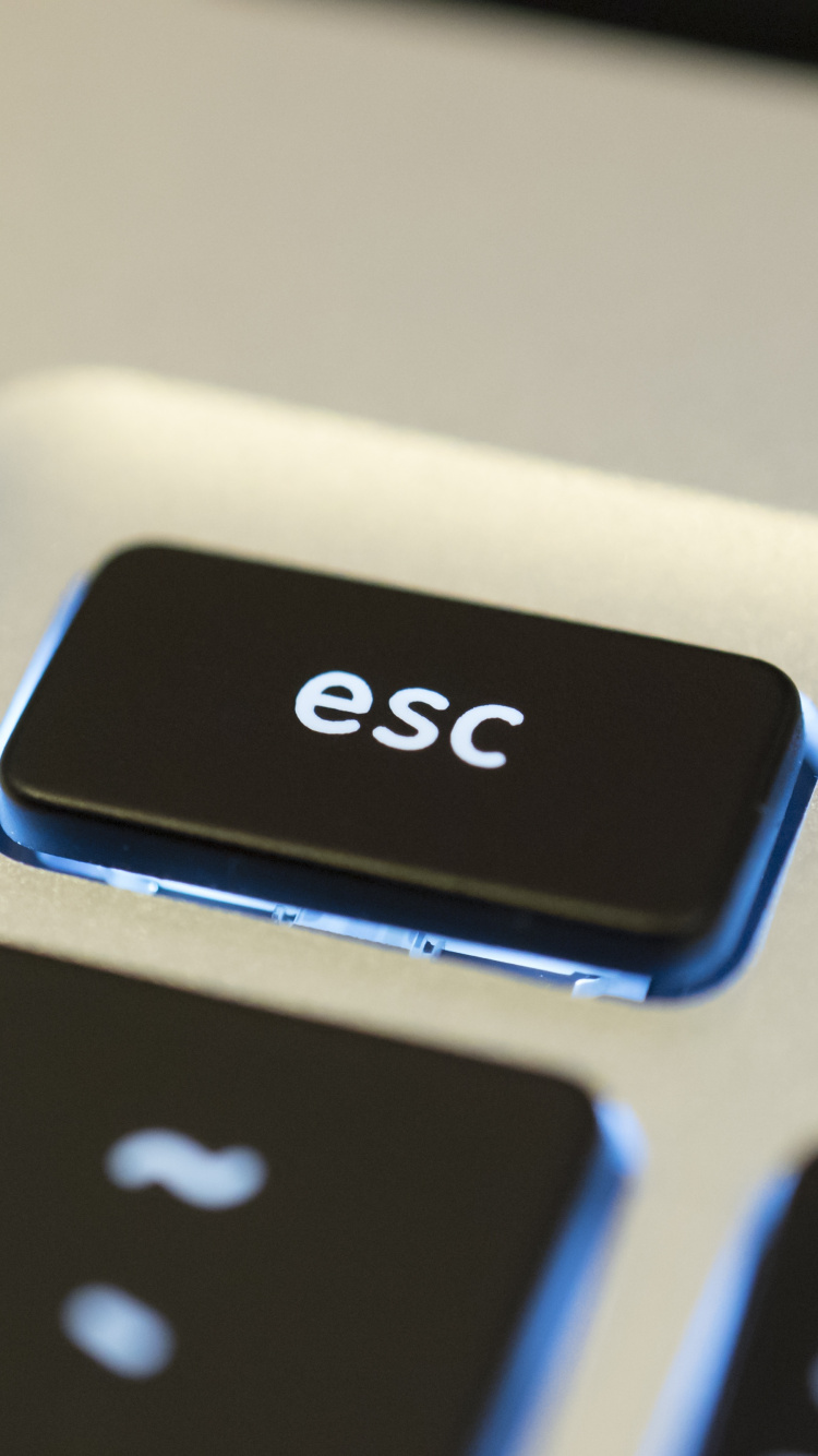 Обои Клавиша ESC, цифровая клавиатура, технологии, электронное устройство, гаджет в разрешении 750x1334
