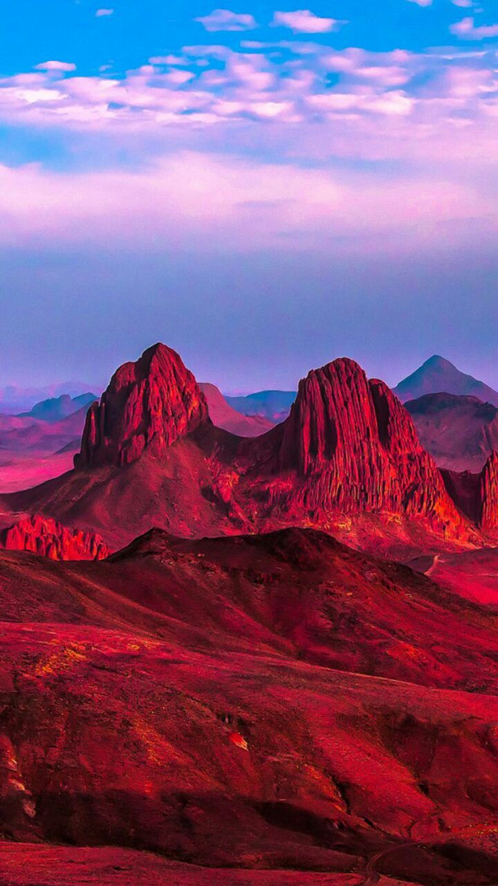 Обои национальный парк Ахаггар, пустыня Намиб, Assekrem, Национальный парк Тассили-Наджер, Пустыня Алжира в разрешении 720x1280