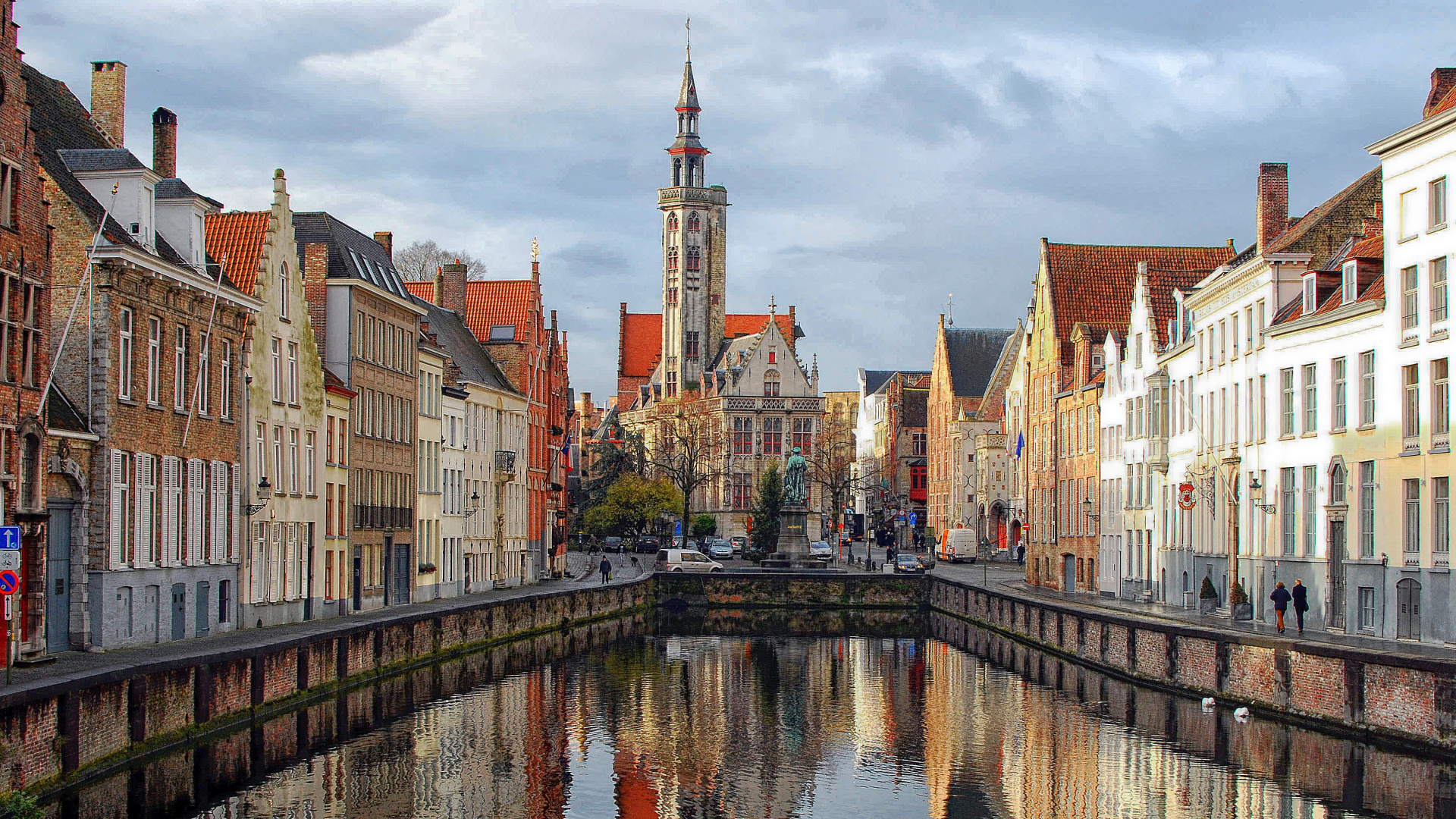 Обои ББ Эмма, канал, водный путь, отражение, вода в разрешении 1920x1080